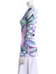 Emilio Pucci Printed Bateau Neckline Tunic