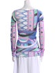 Emilio Pucci Printed Bateau Neckline Tunic