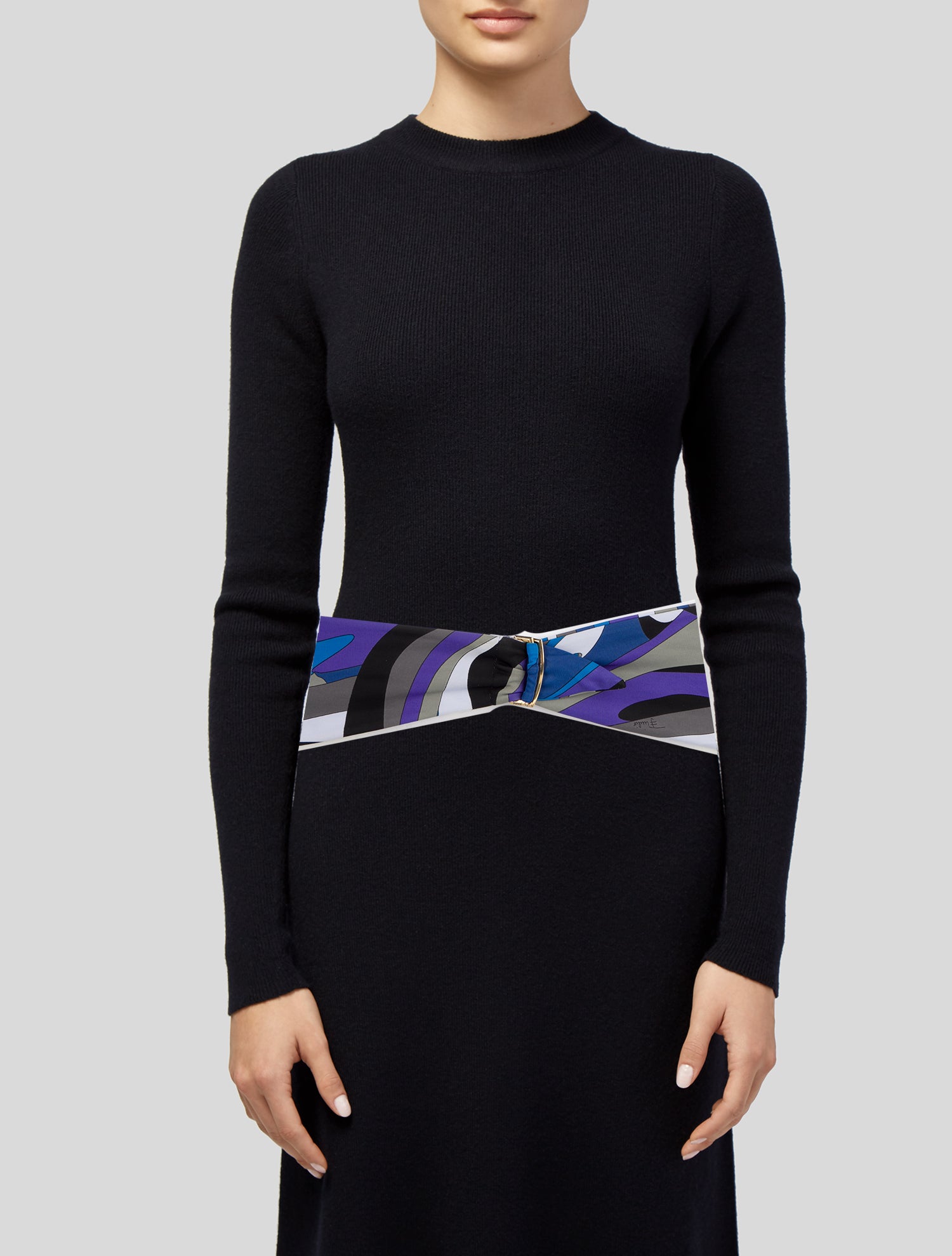 Emilio Pucci Wide Silk Waist Belt
