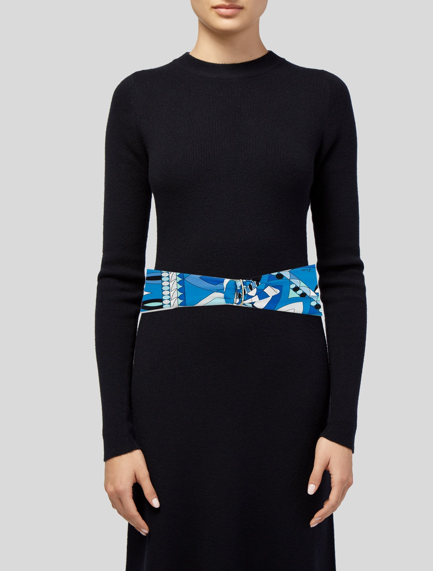 Emilio Pucci Wide Silk Waist Belt
