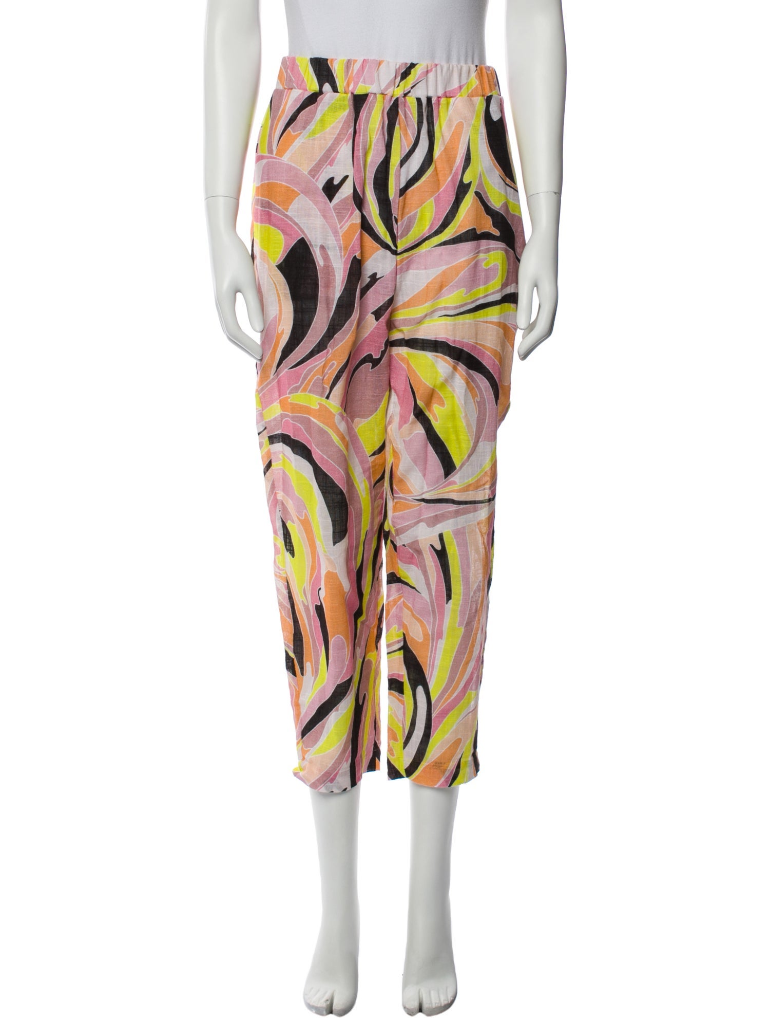Emilio Pucci Printed Straight Leg Pants