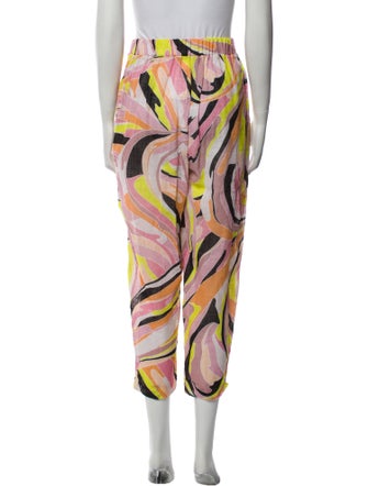 Emilio Pucci Printed Straight Leg Pants