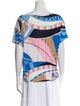 Emilio Pucci Graphic Print Bateau Neckline T-Shirt