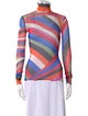 Emilio Pucci Striped Turtleneck Top