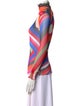 Emilio Pucci Striped Turtleneck Top
