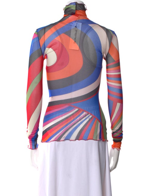 Emilio Pucci Striped Turtleneck Top