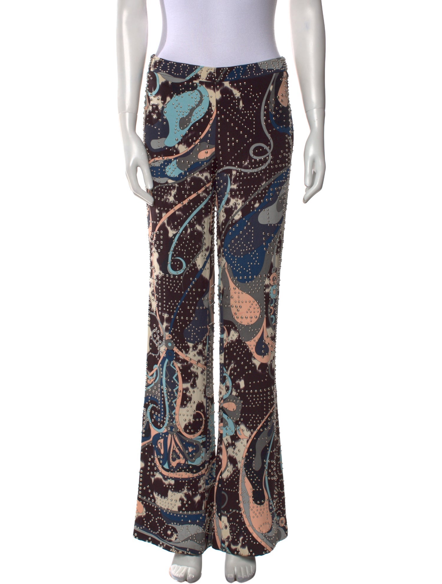 Emilio Pucci Silk Wide Leg Pants