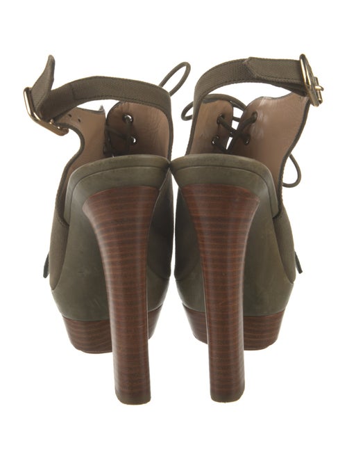 Emilio Pucci Canvas Slingback Pumps