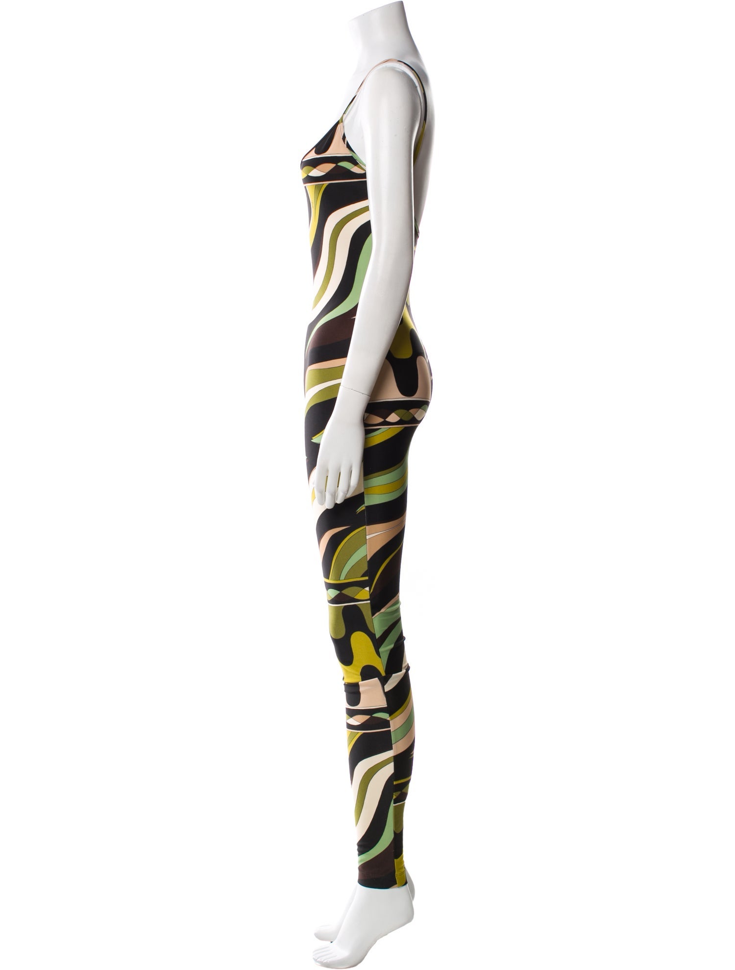 Emilio Pucci Printed Scoop Neck Jumpsuit