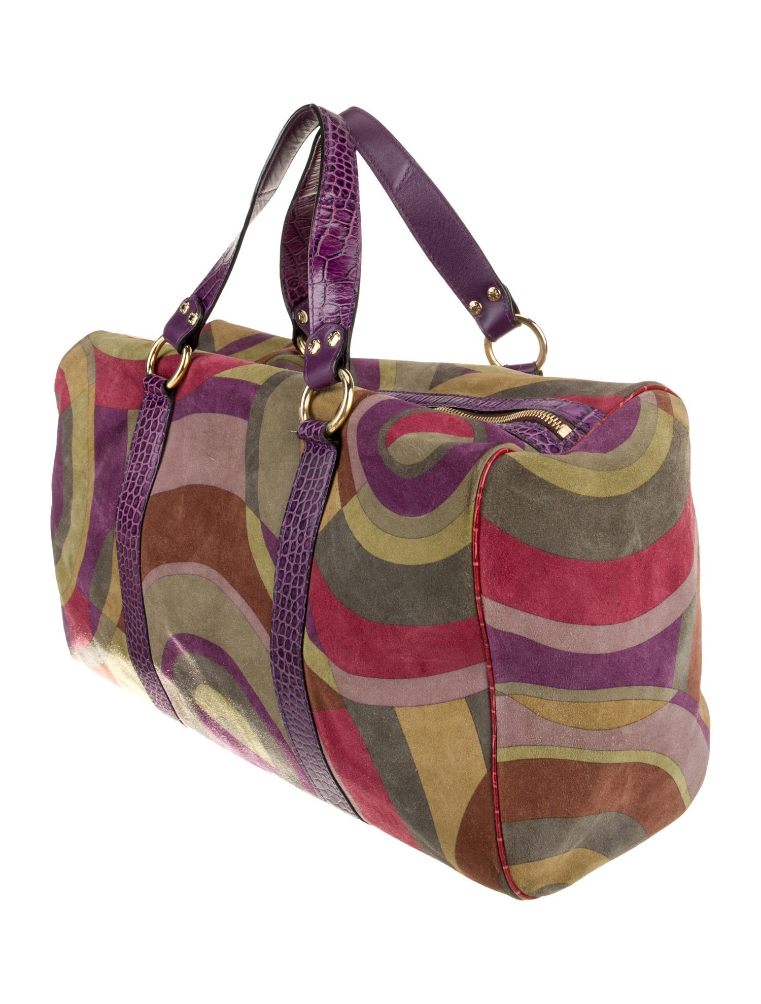 Etro Suede Top Handle Bag