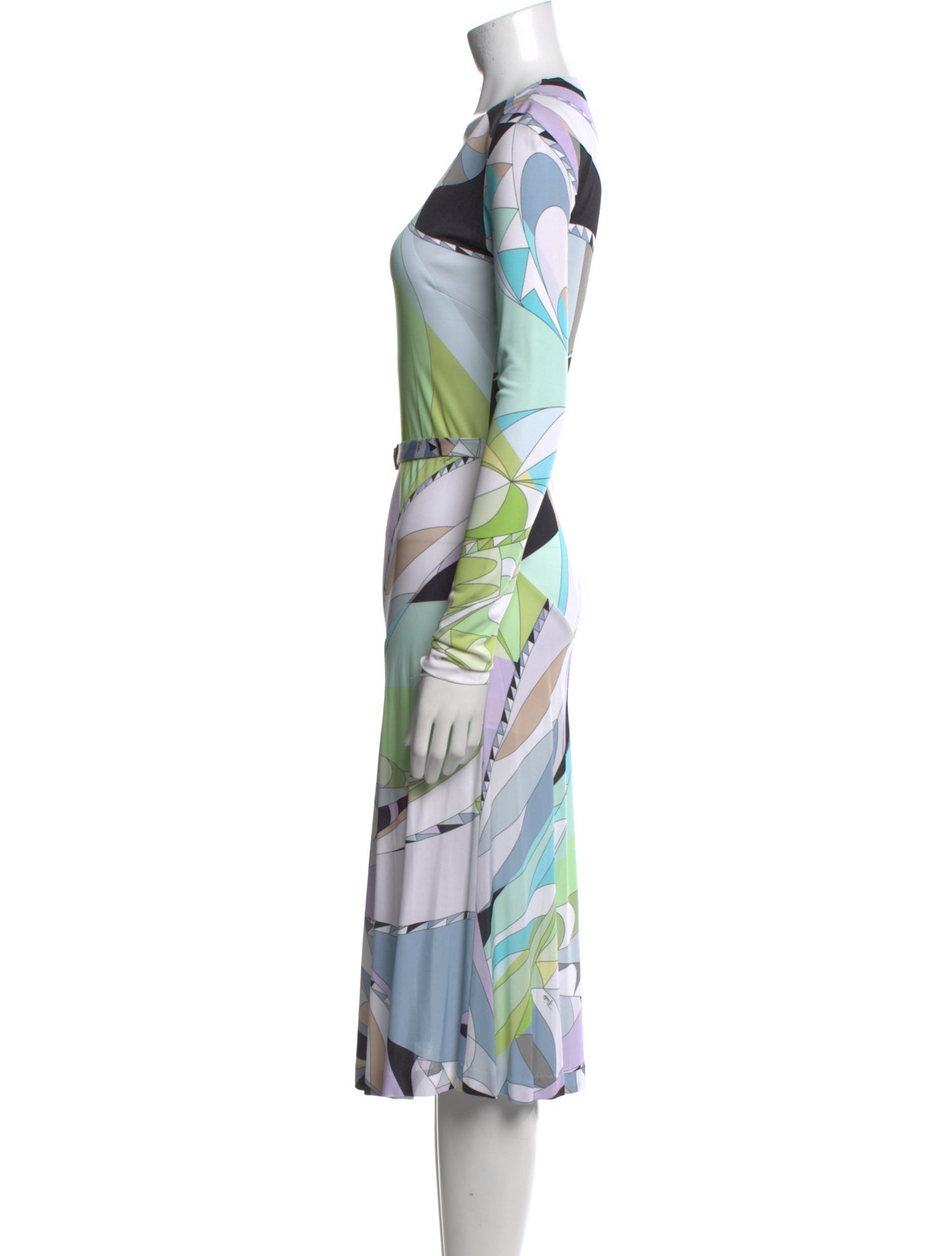 Emilio Pucci Printed Midi Length Dress