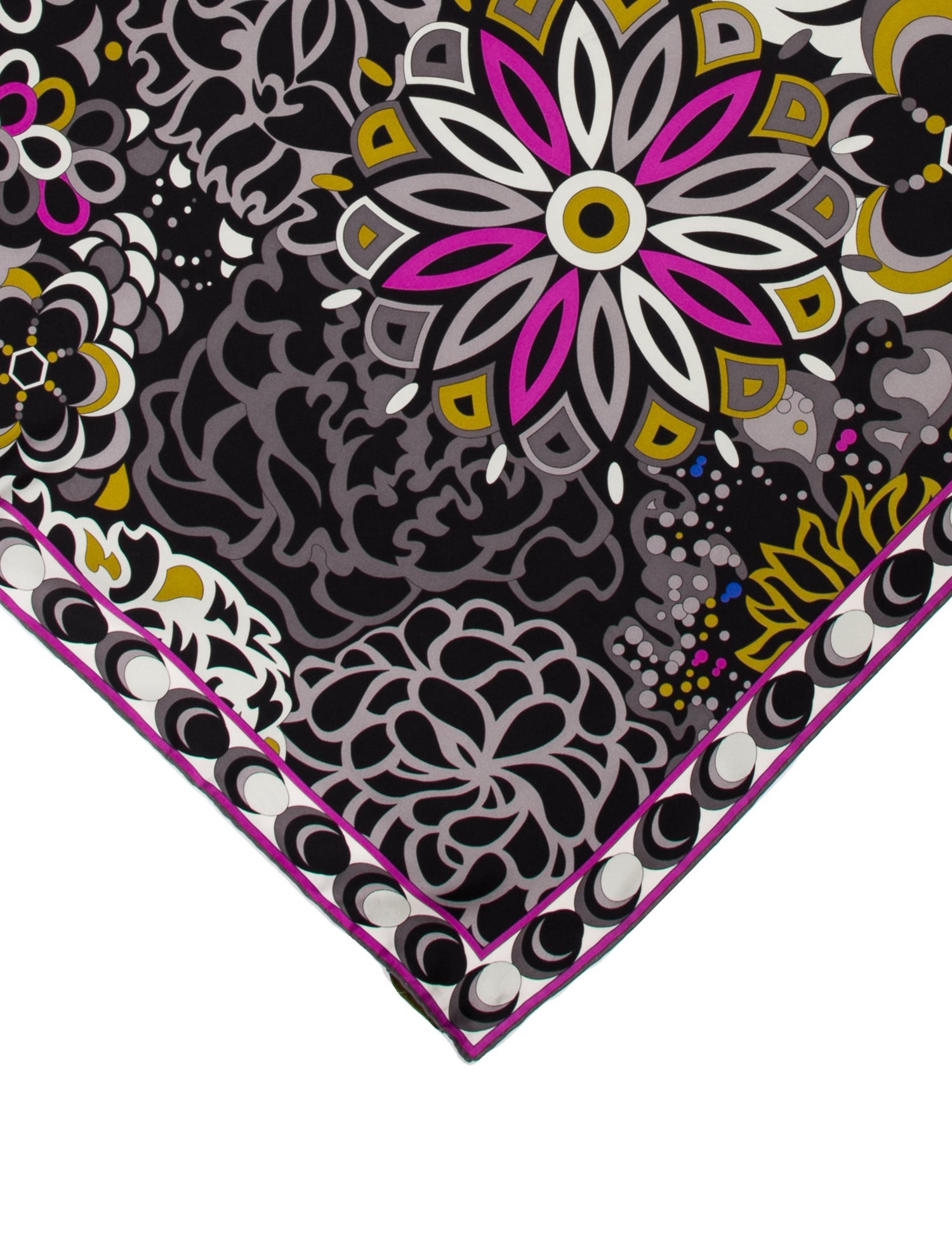 Emilio Pucci Silk Floral Print Scarf