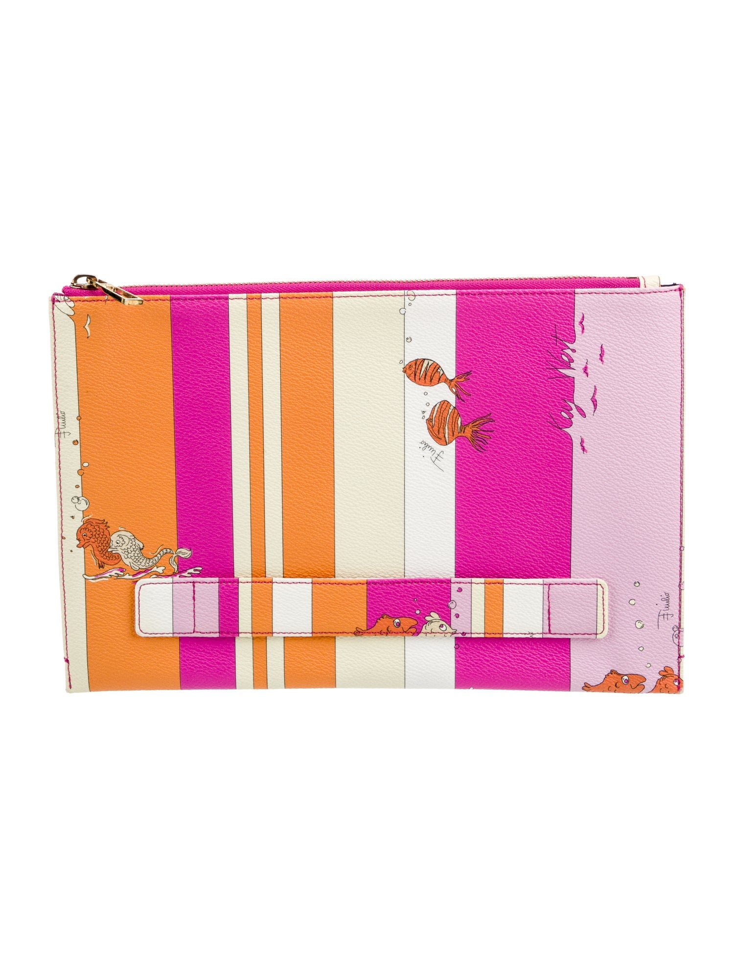 Emilio Pucci Leather Clutch