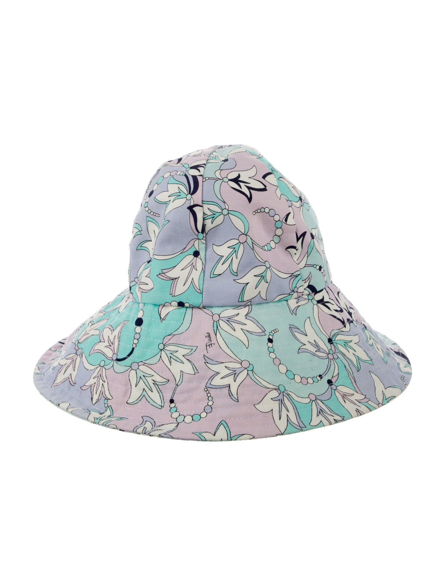Emilio Pucci Wide Brim Bucket Hat