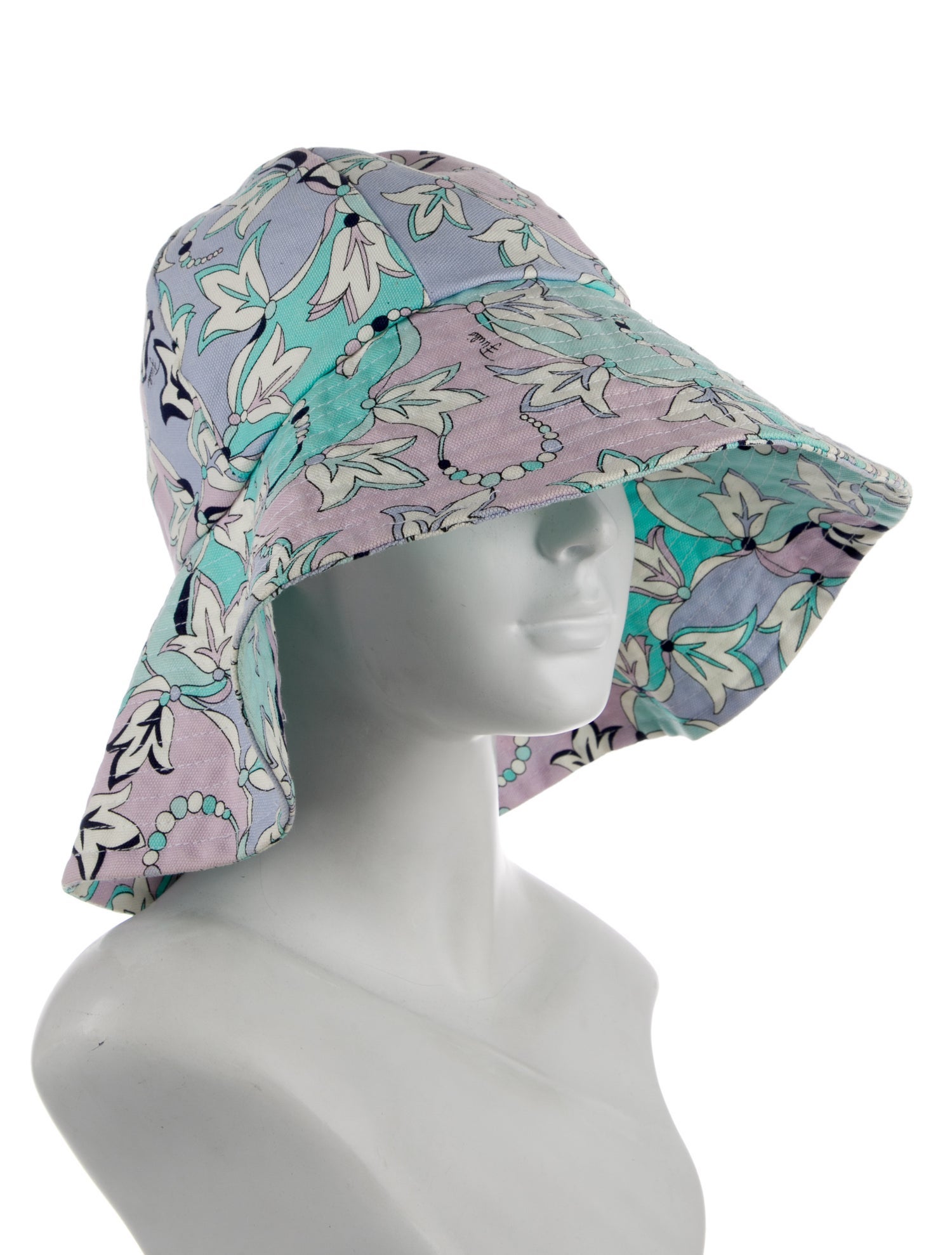 Emilio Pucci Wide Brim Bucket Hat