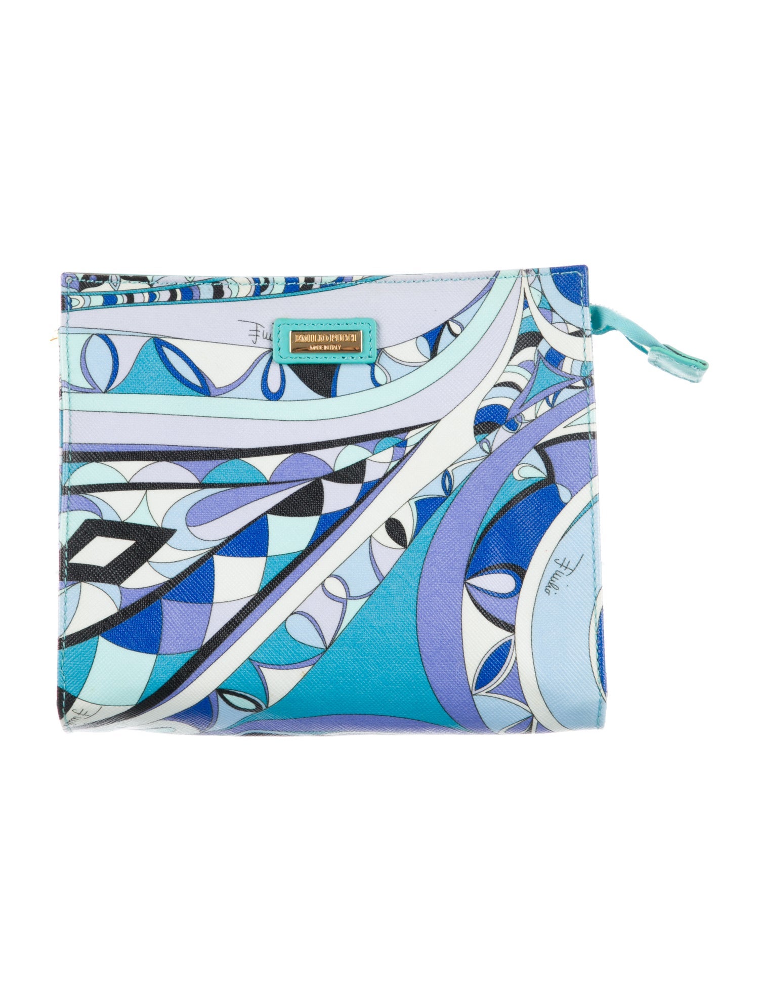 Emilio Pucci Pattern Print Cosmetic Bag
