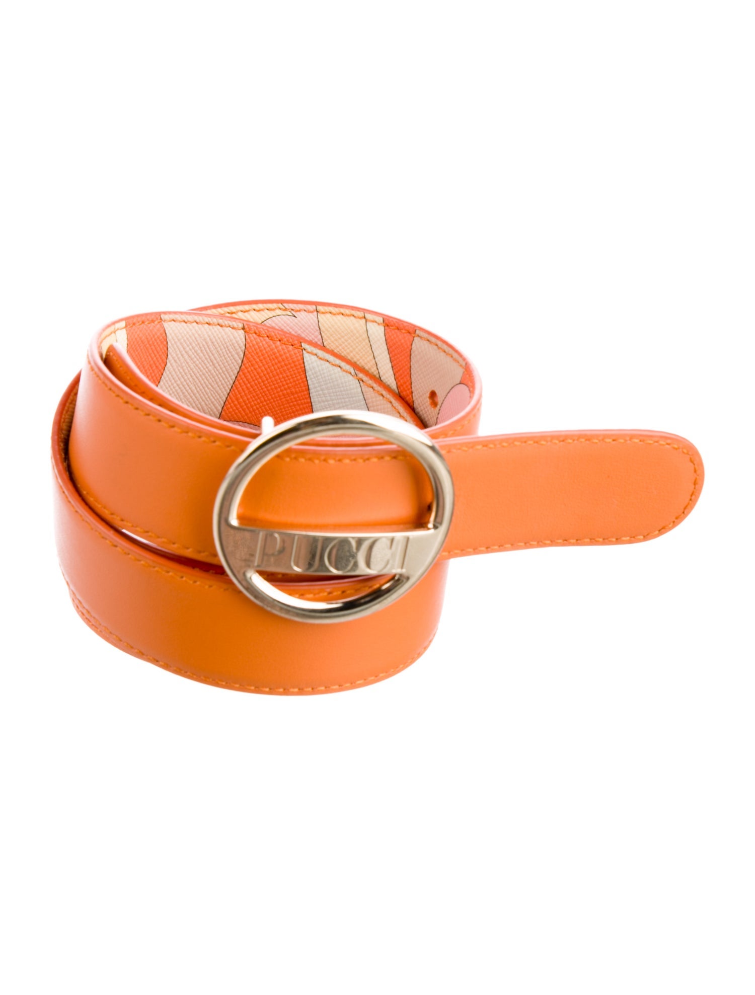 Emilio Pucci Skinny Leather Belt