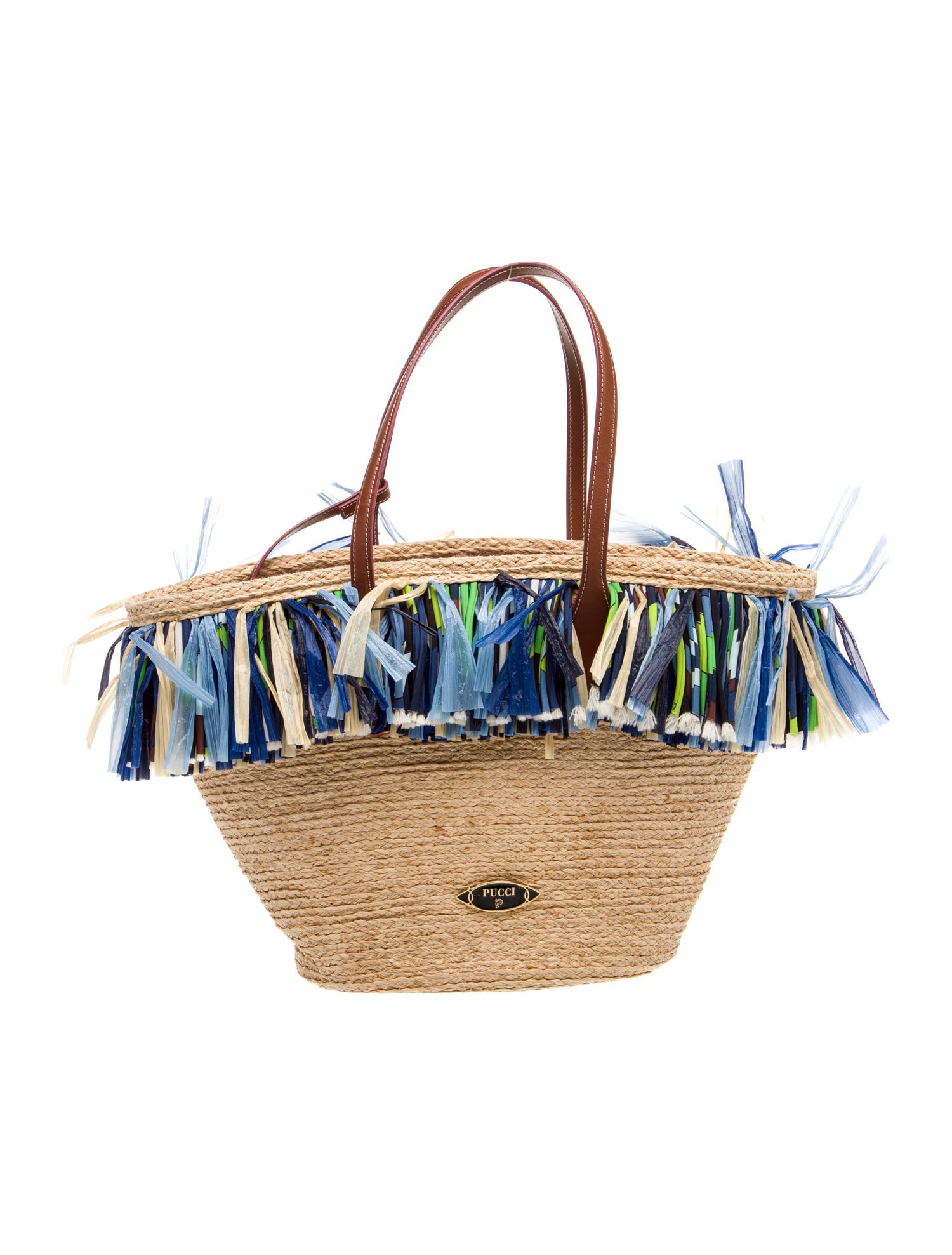 Emilio Pucci Raffia Shoulder Bag w/ Tags