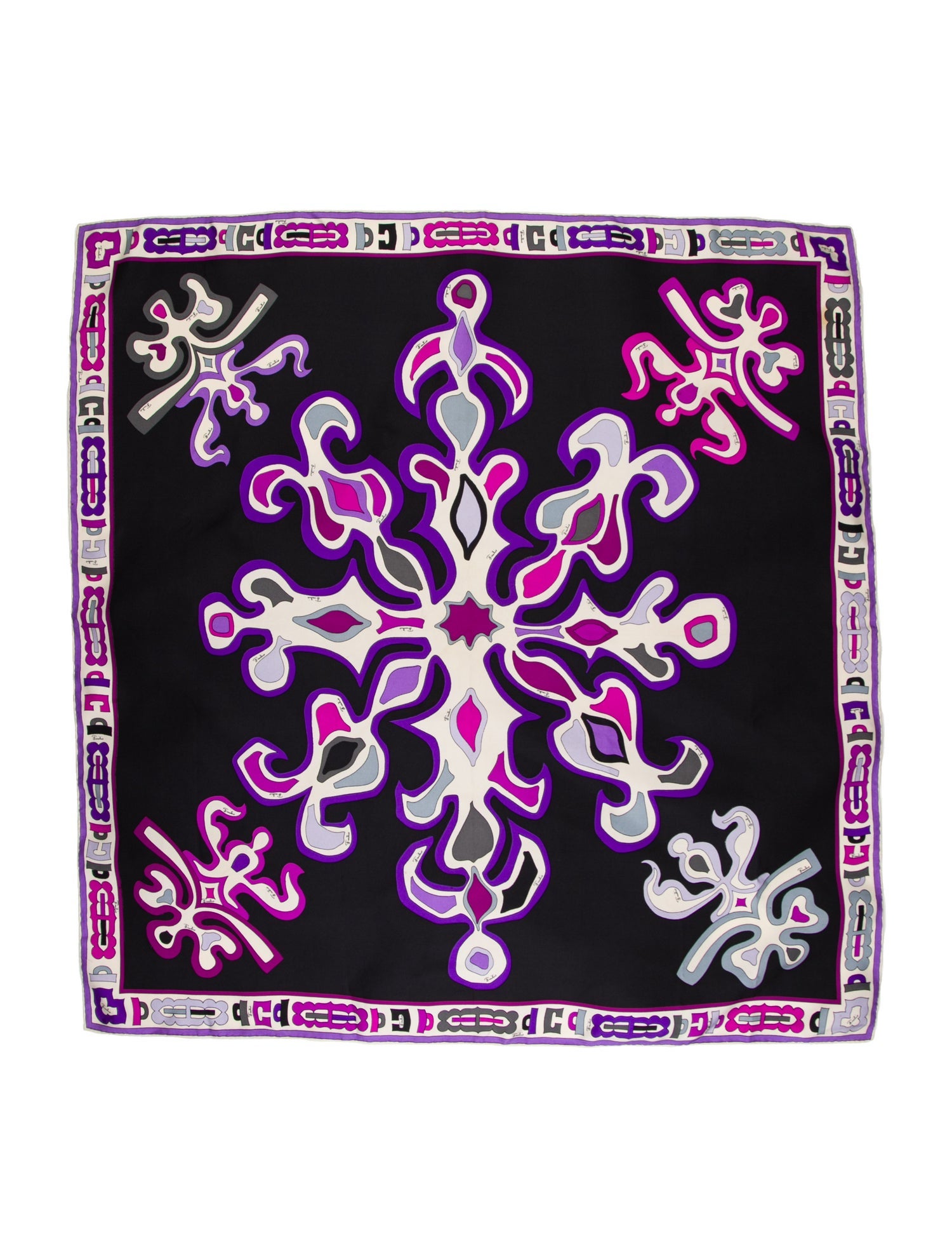 Emilio Pucci Silk Paisley Print Scarf