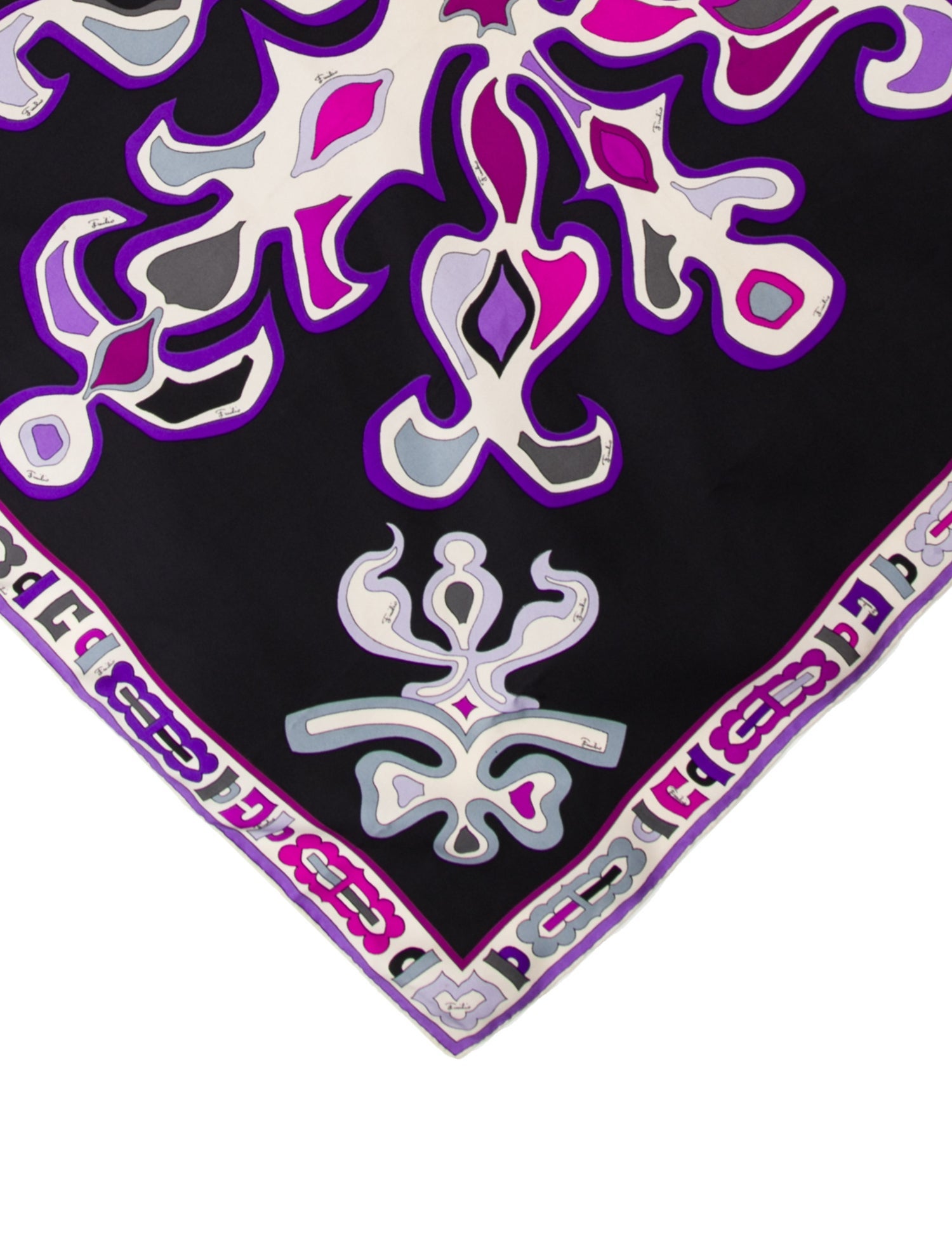 Emilio Pucci Silk Paisley Print Scarf