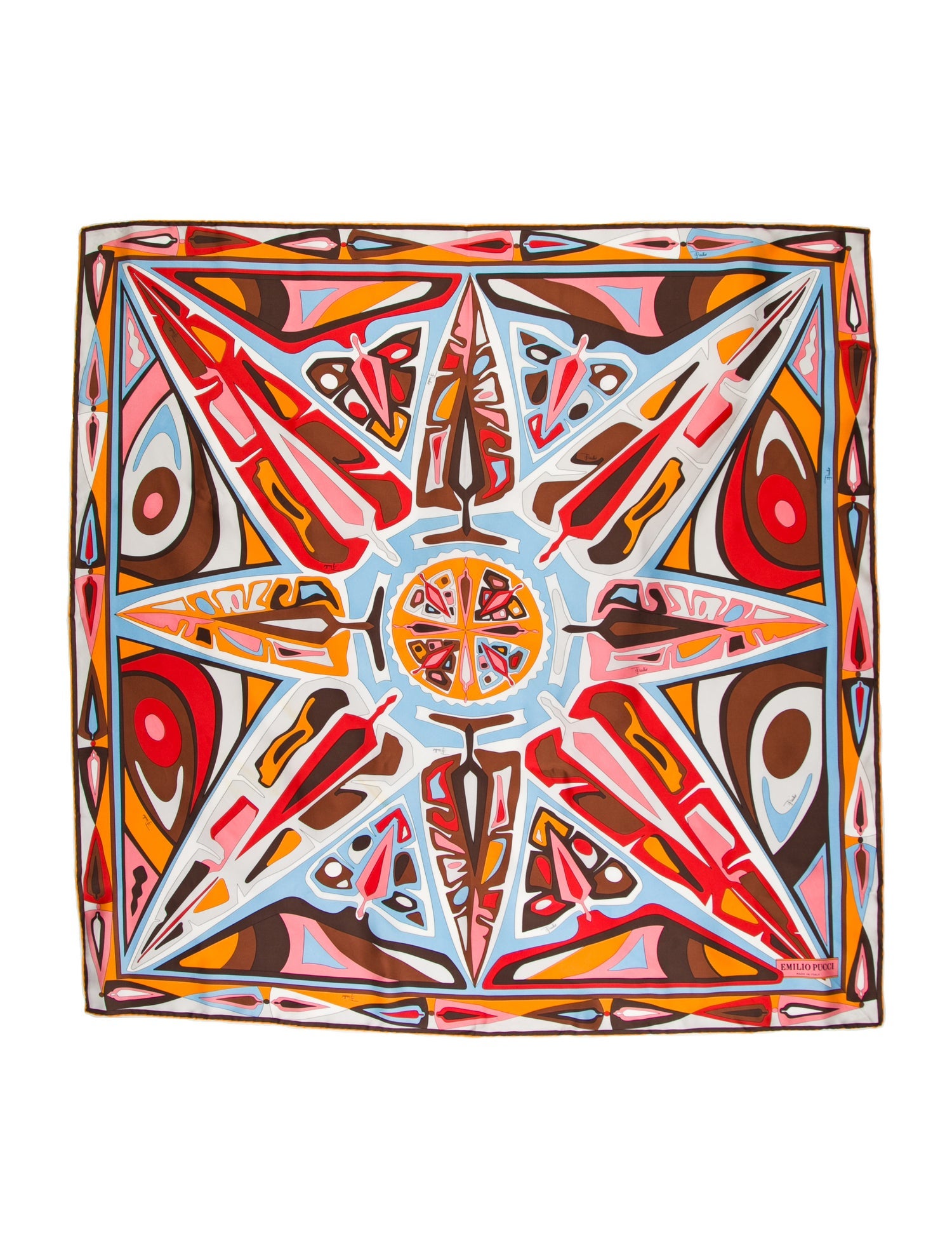Emilio Pucci Silk Printed Scarf