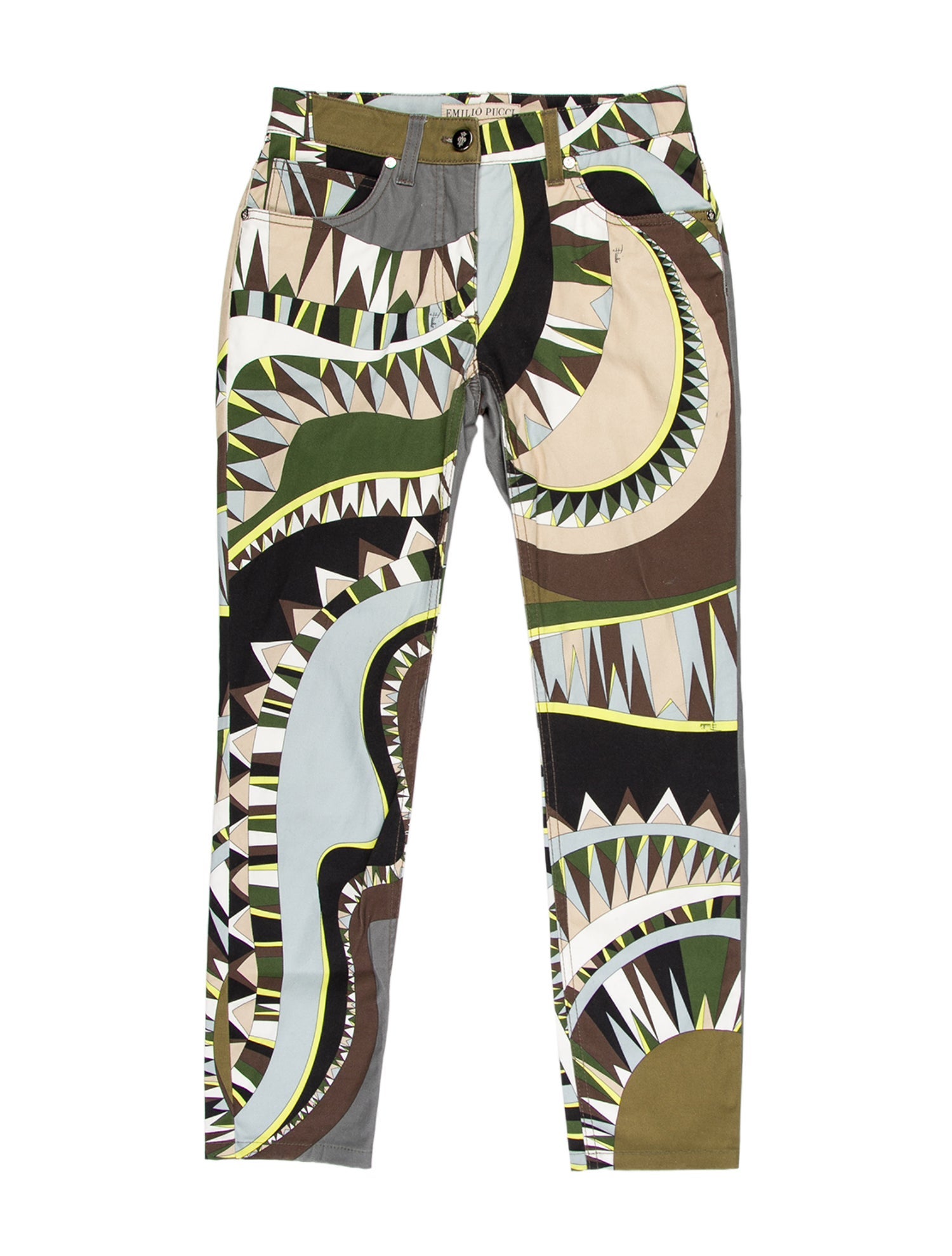 Emilio Pucci Printed Skinny Leg Pants