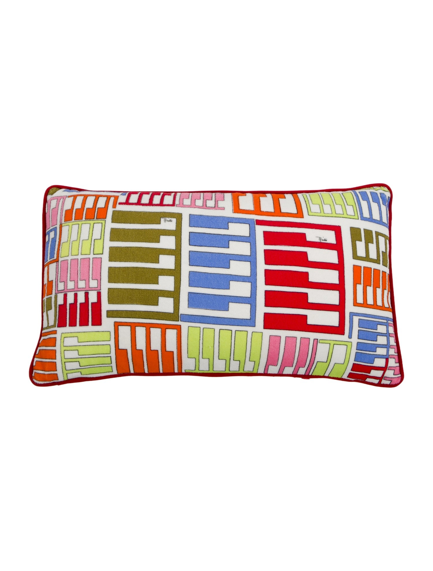 Emilio Pucci Terry Cloth Throw Pillow