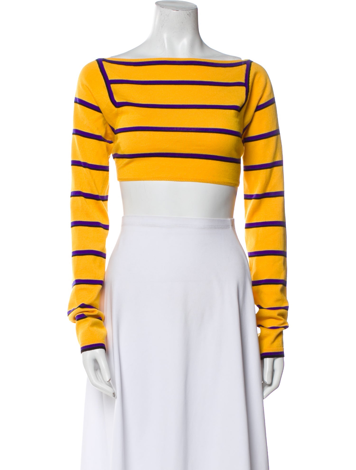 Emilio Pucci Wool Striped Crop Top