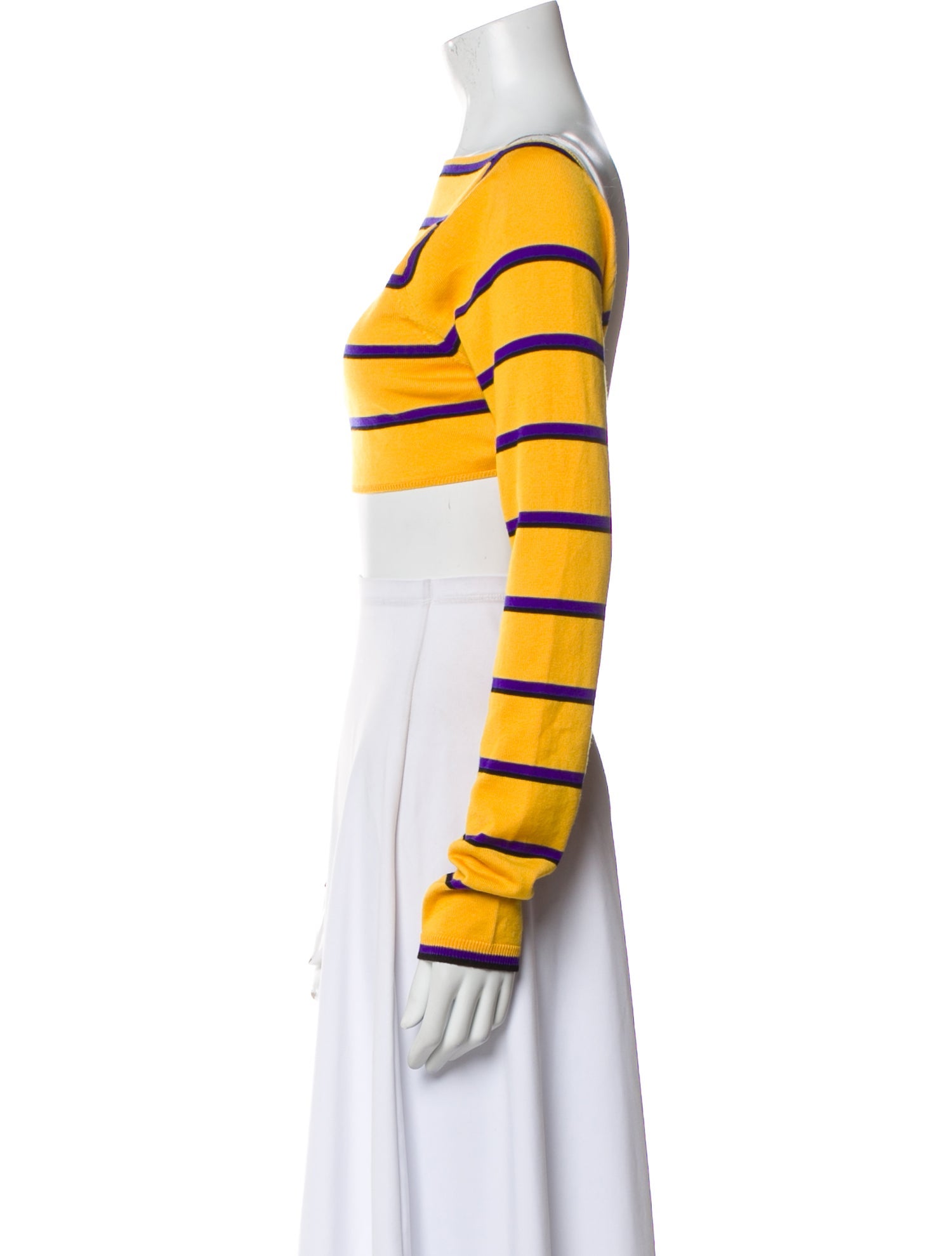 Emilio Pucci Wool Striped Crop Top