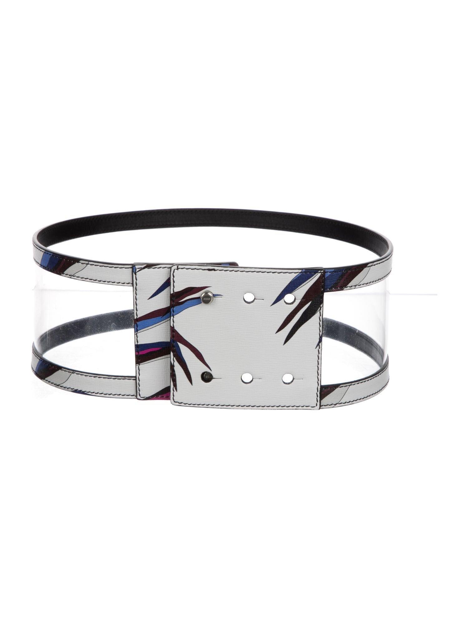 Emilio Pucci Wide Leather Waist Belt
