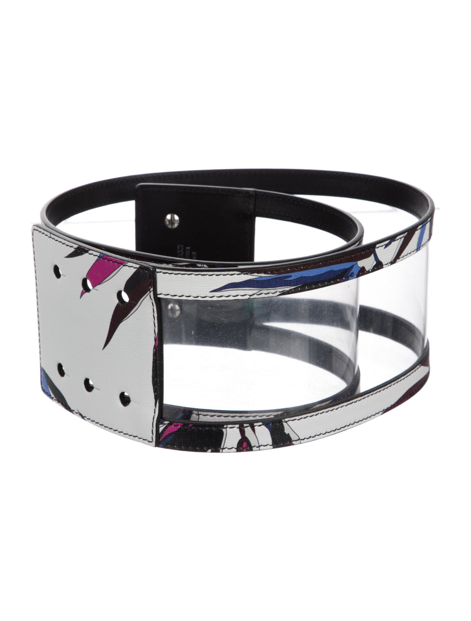 Emilio Pucci Wide Leather Waist Belt w/ Tags