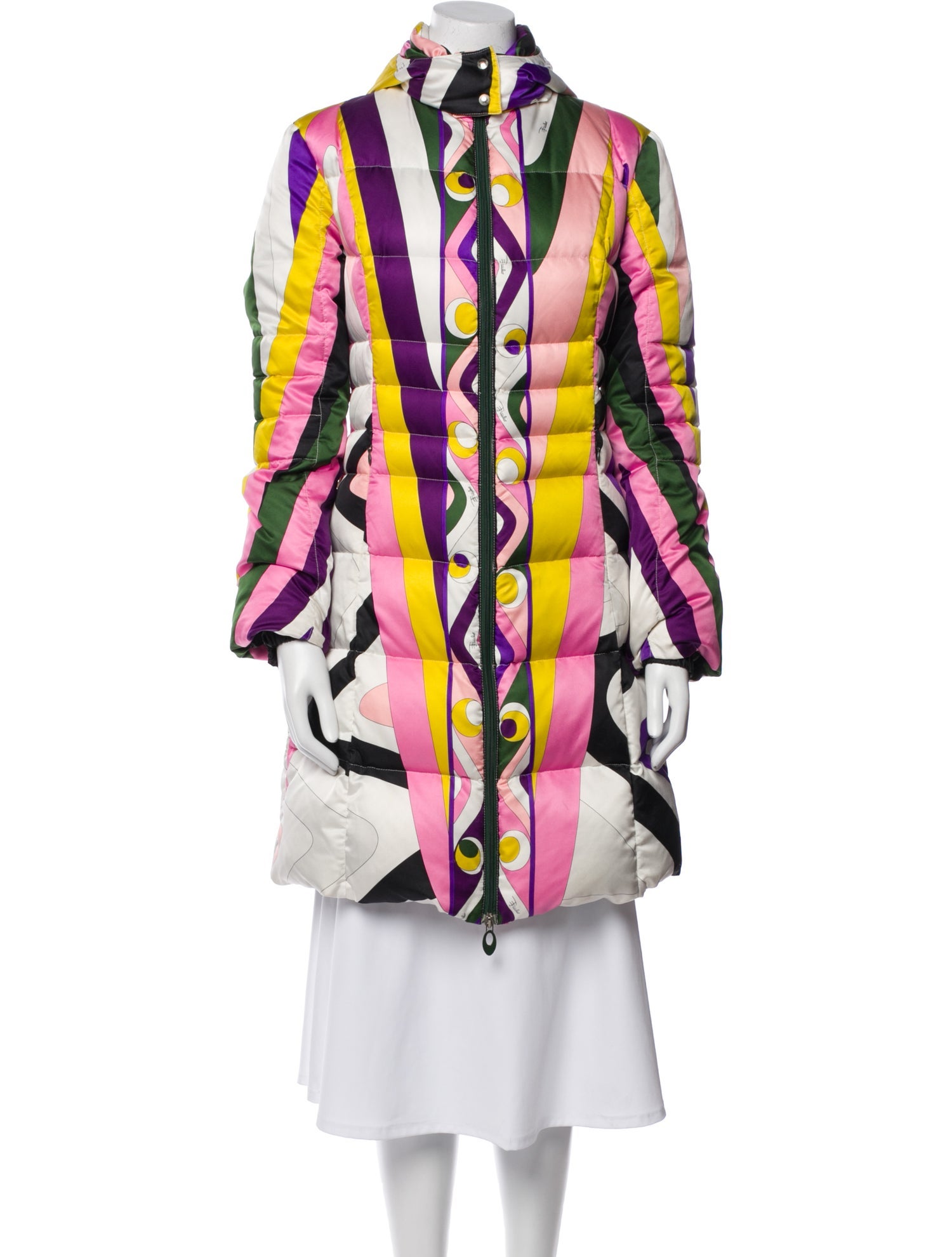 Emilio Pucci Printed Faux Fur Coat