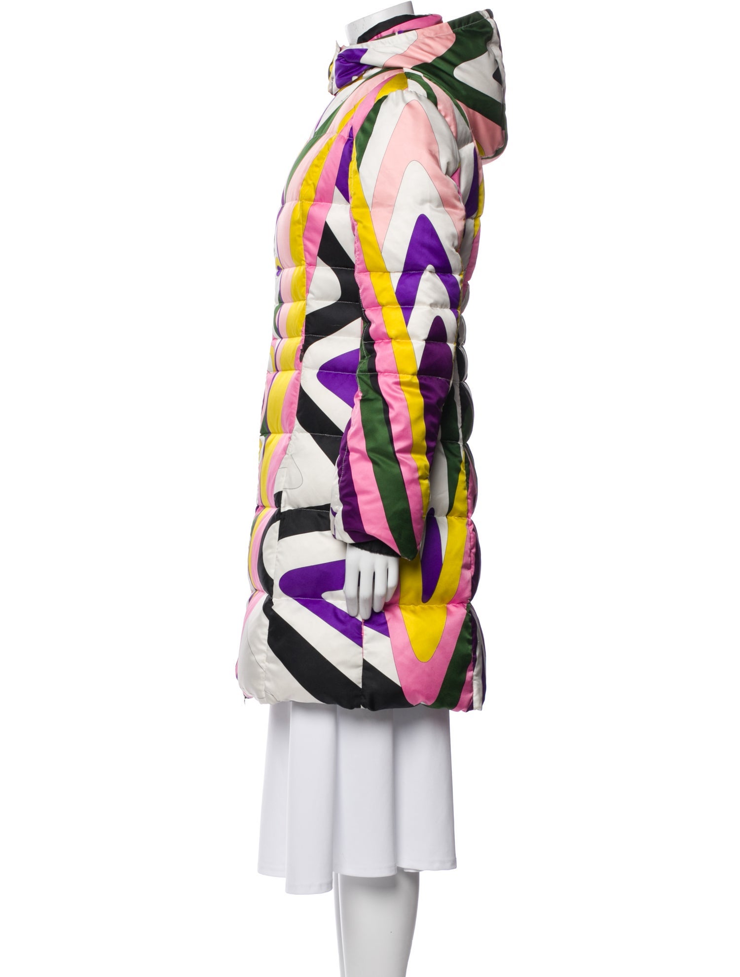 Emilio Pucci Printed Faux Fur Coat