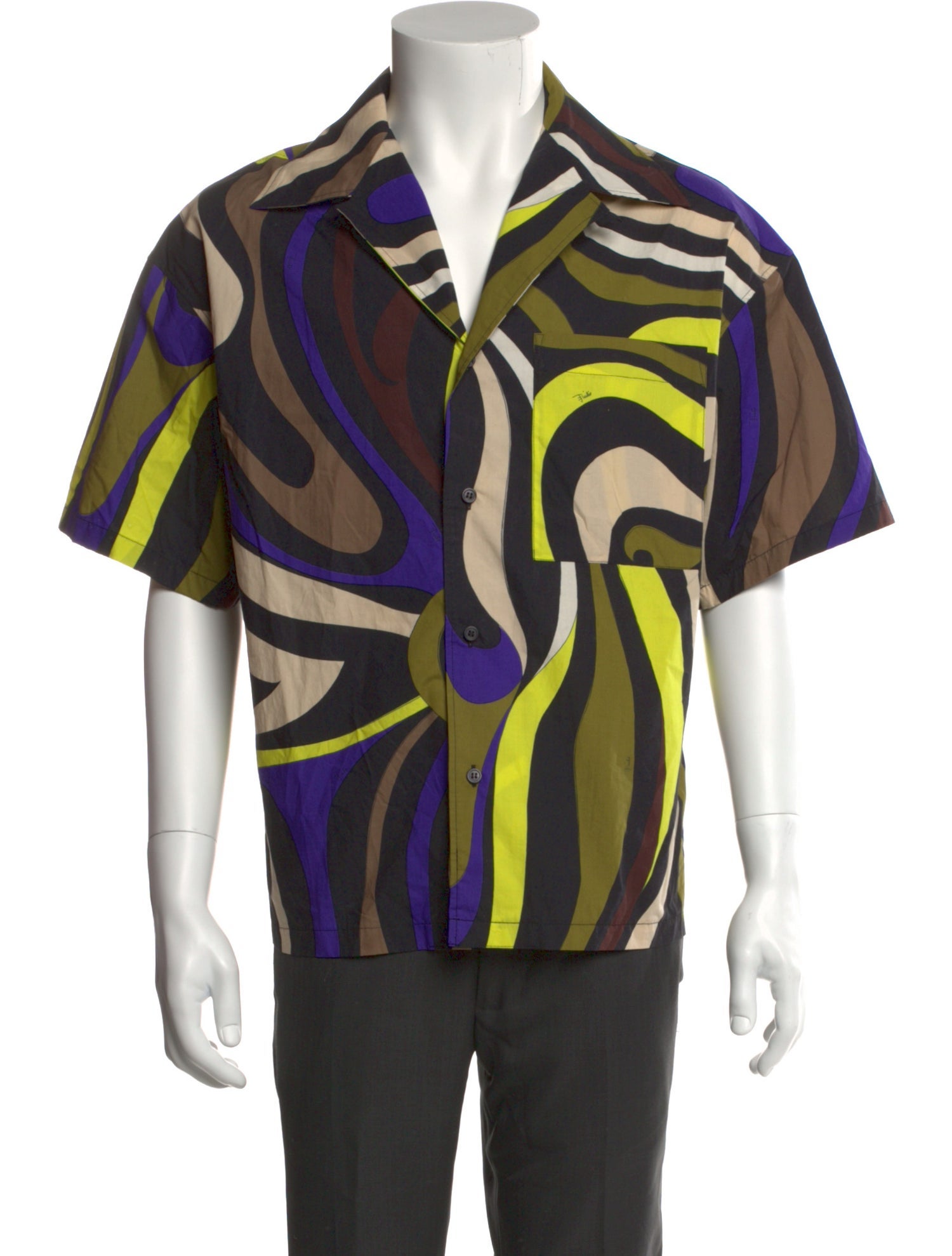 Emilio Pucci Striped Short Sleeve Shirt