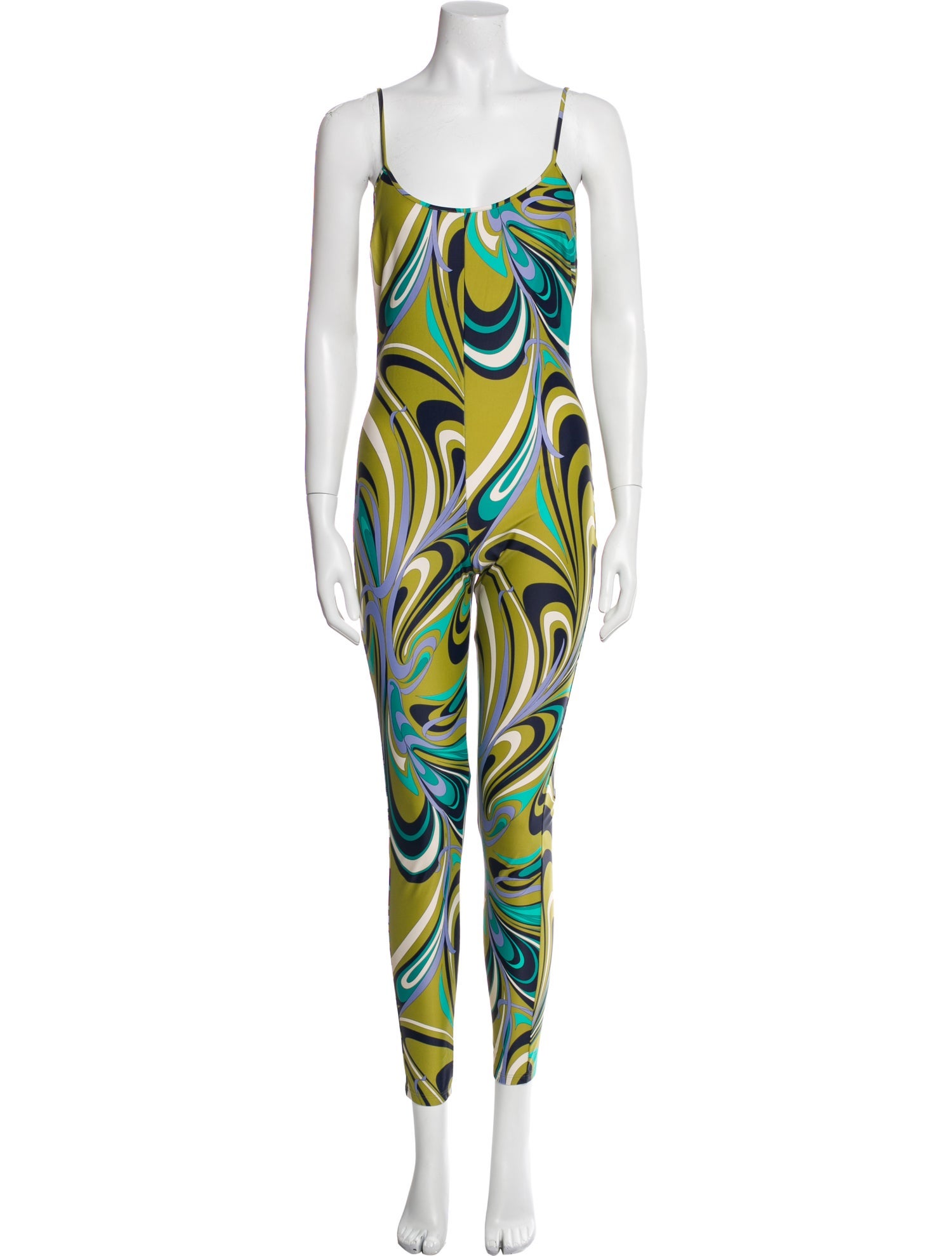 Emilio Pucci Printed Scoop Neck Jumpsuit