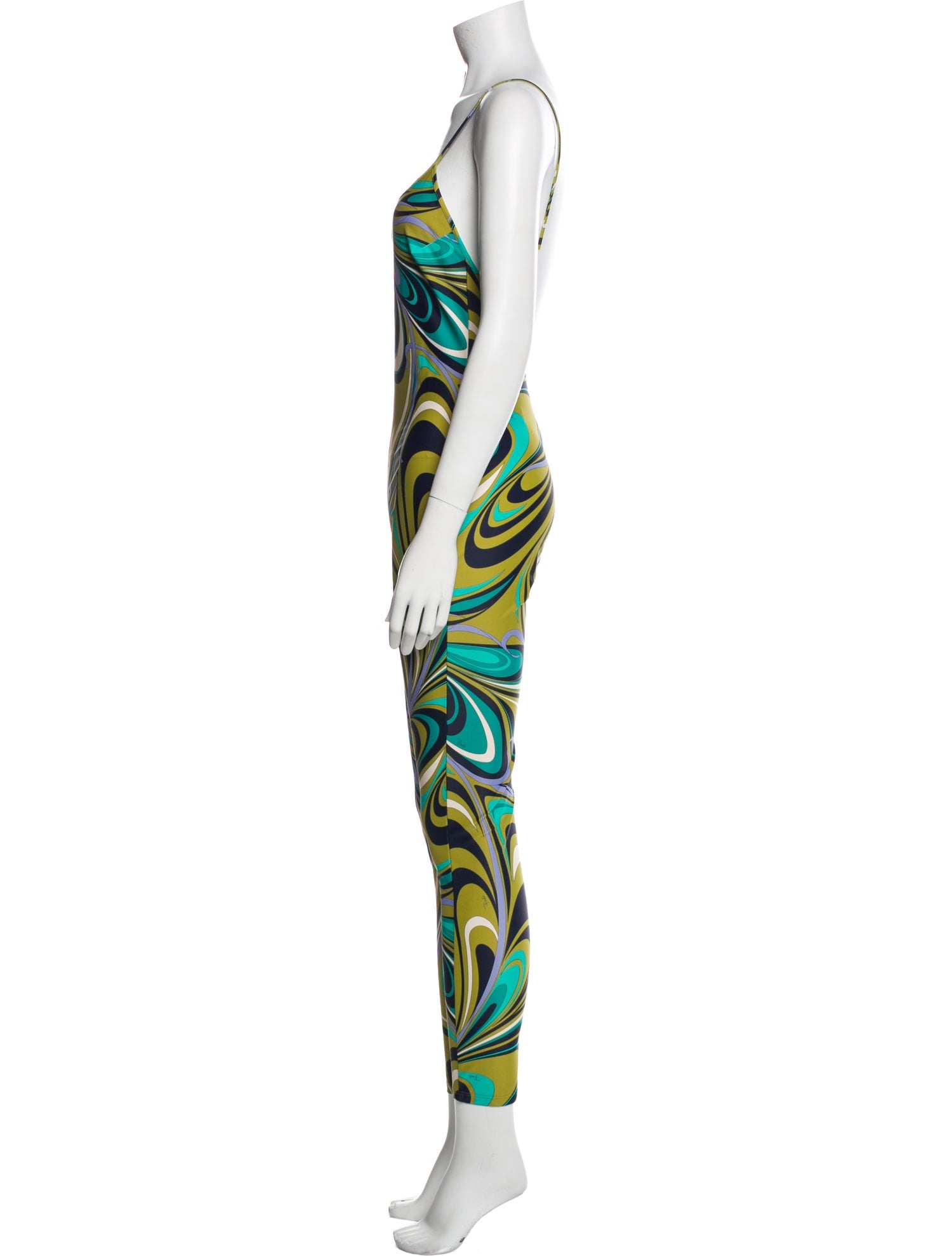 Emilio Pucci Printed Scoop Neck Jumpsuit