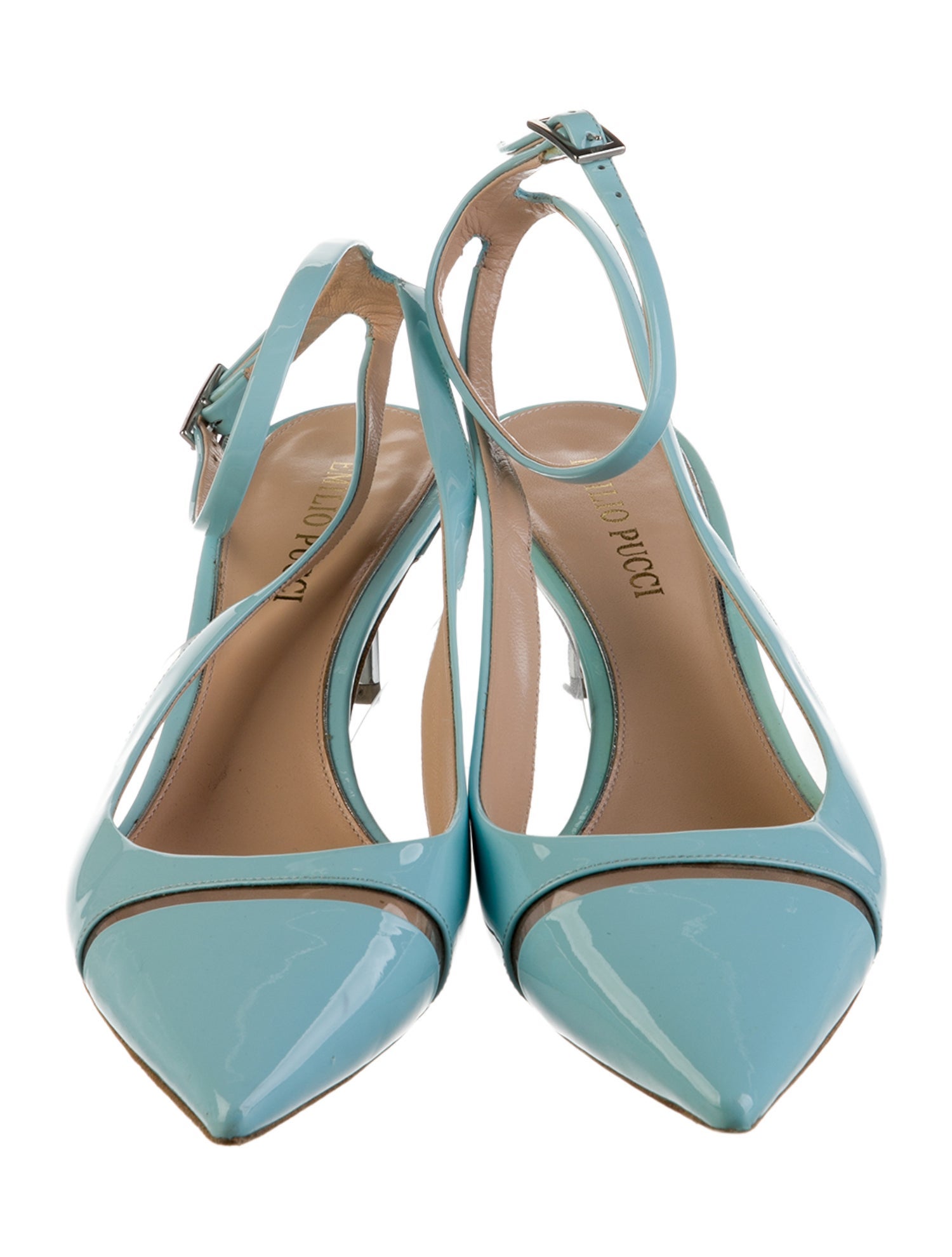 Emilio Pucci Patent Leather Slingback Pumps