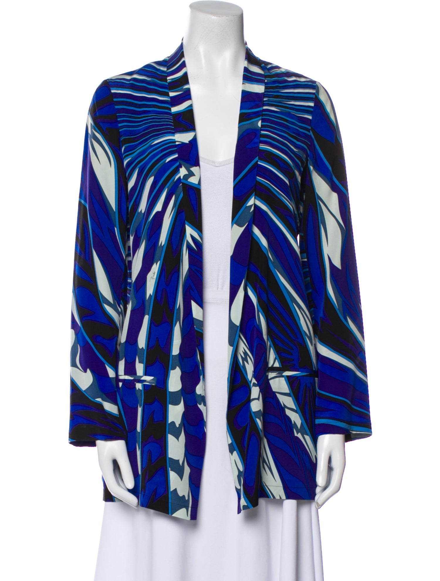 Emilio Pucci Silk Striped Blazer