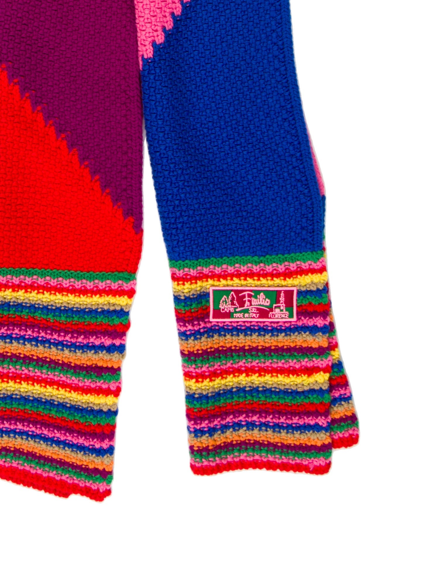 Emilio Pucci Wool Striped Scarf