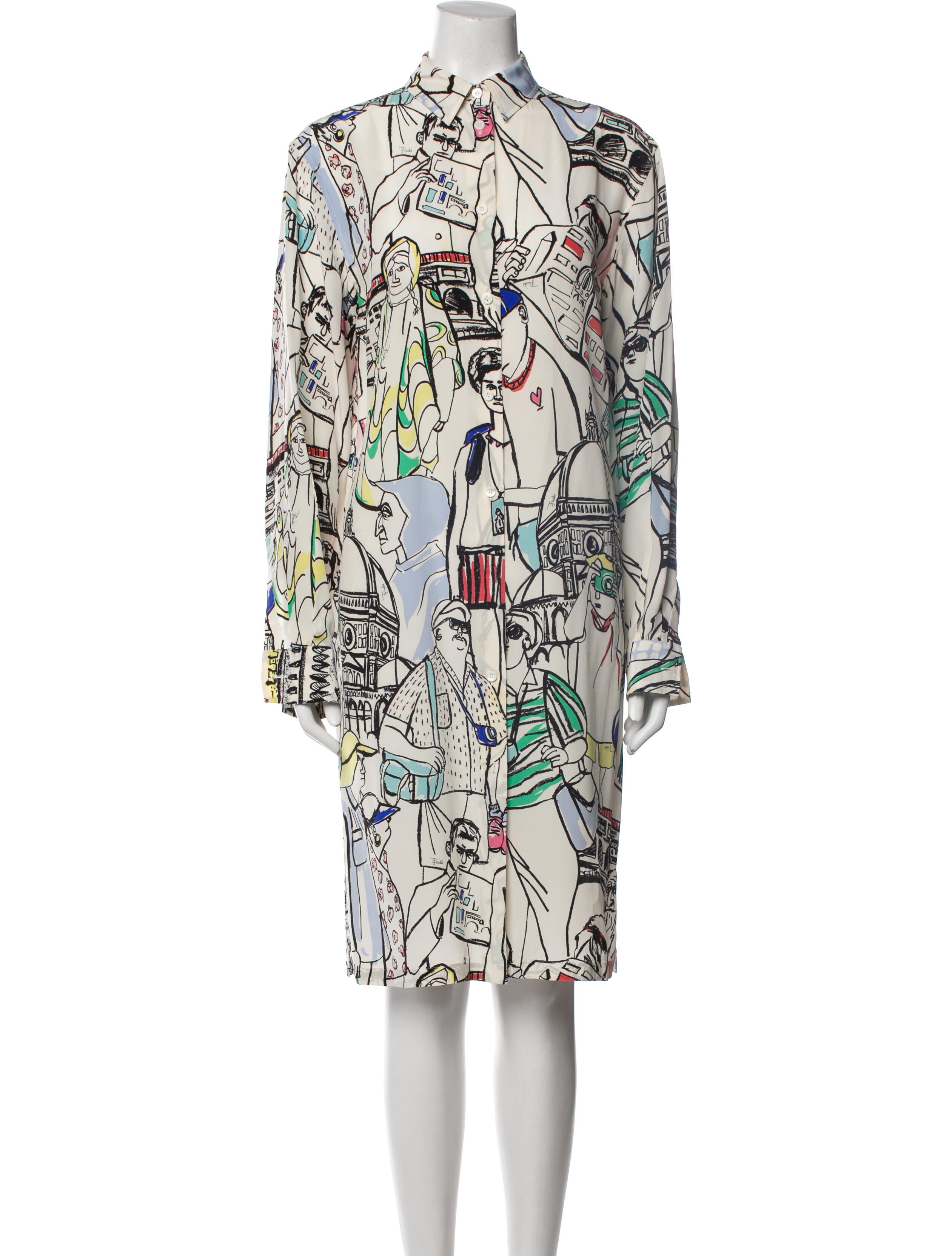 Emilio Pucci Silk Knee-Length Dress