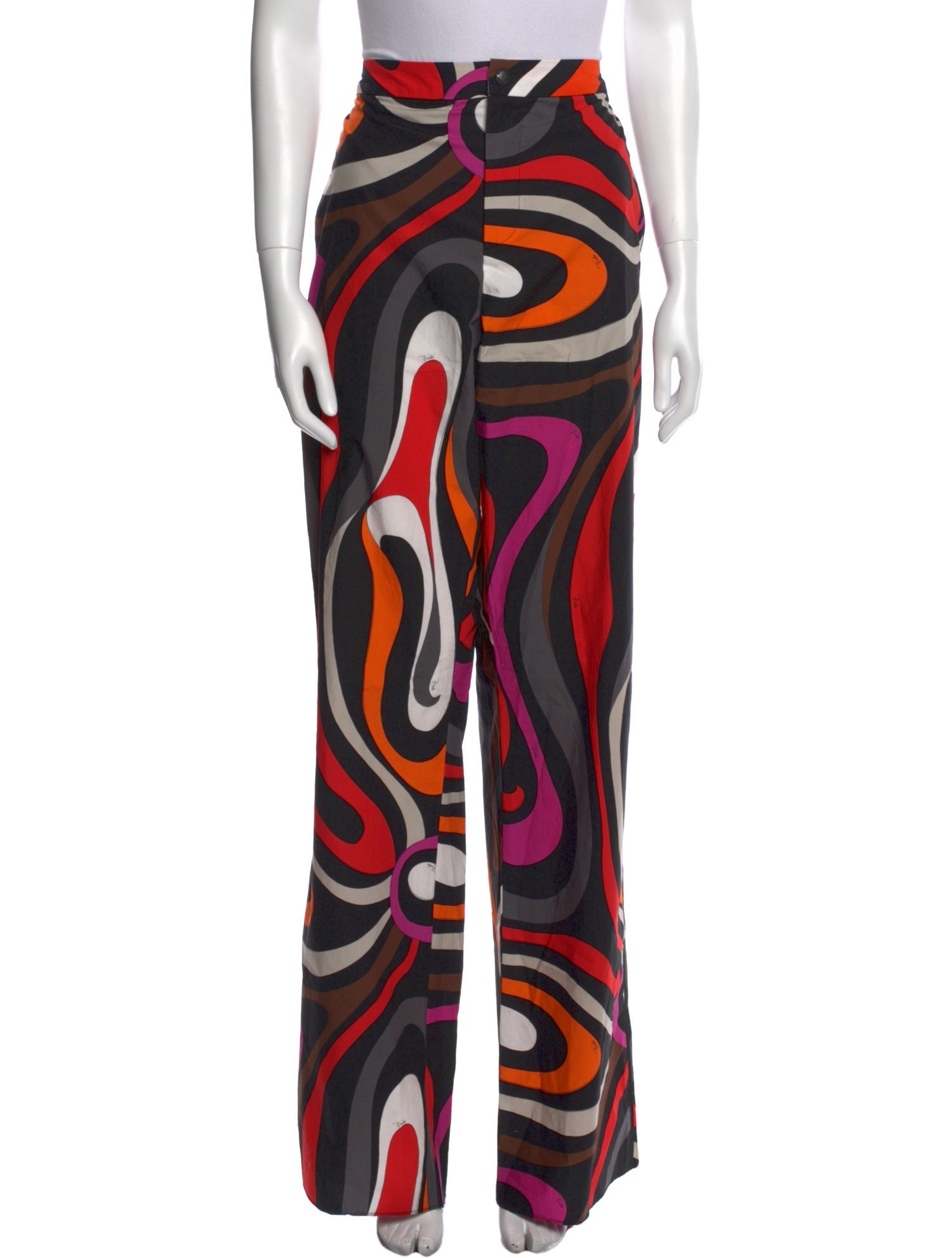 Emilio Pucci Printed Wide Leg Pants