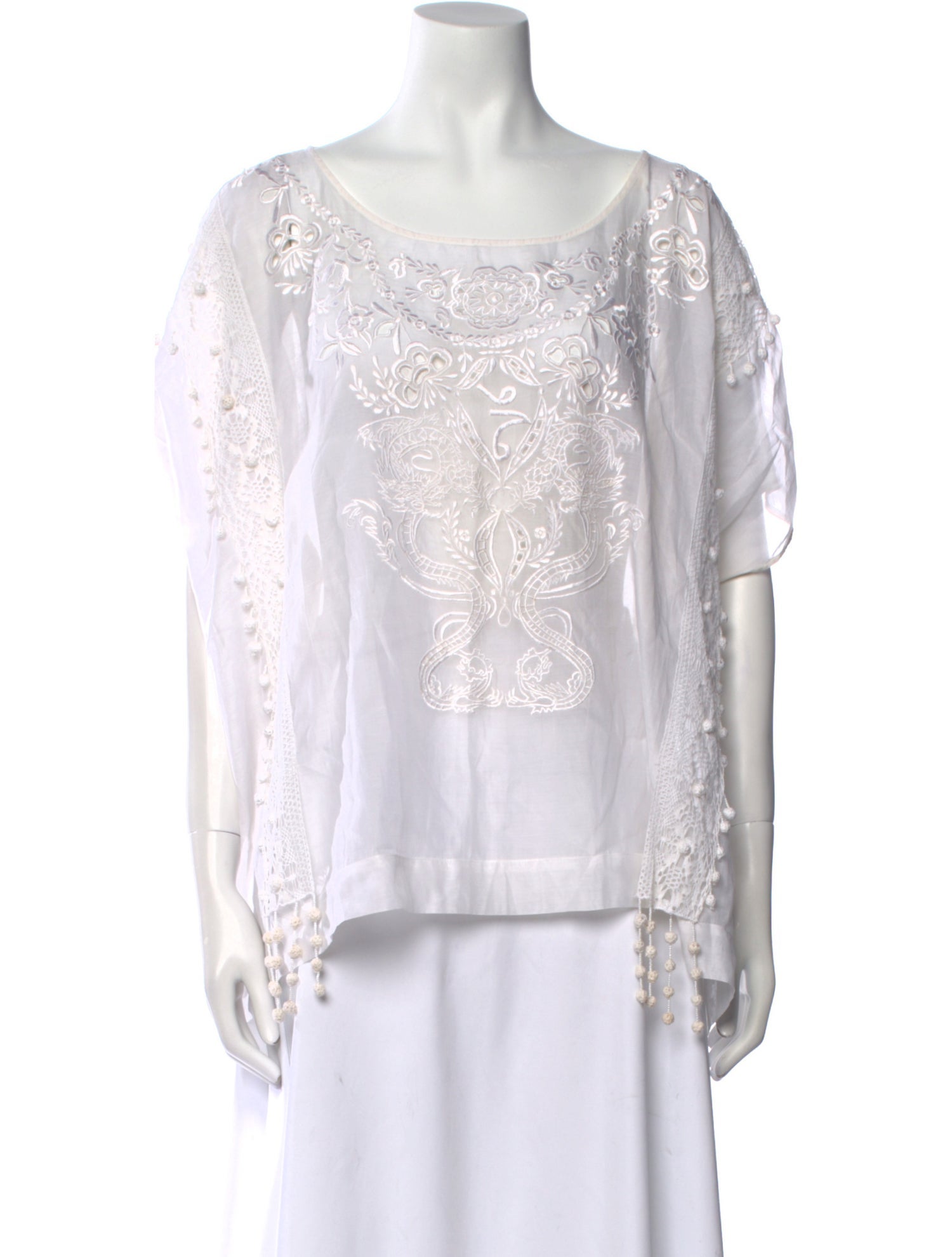 Emilio Pucci Scoop Neck Short Sleeve Blouse