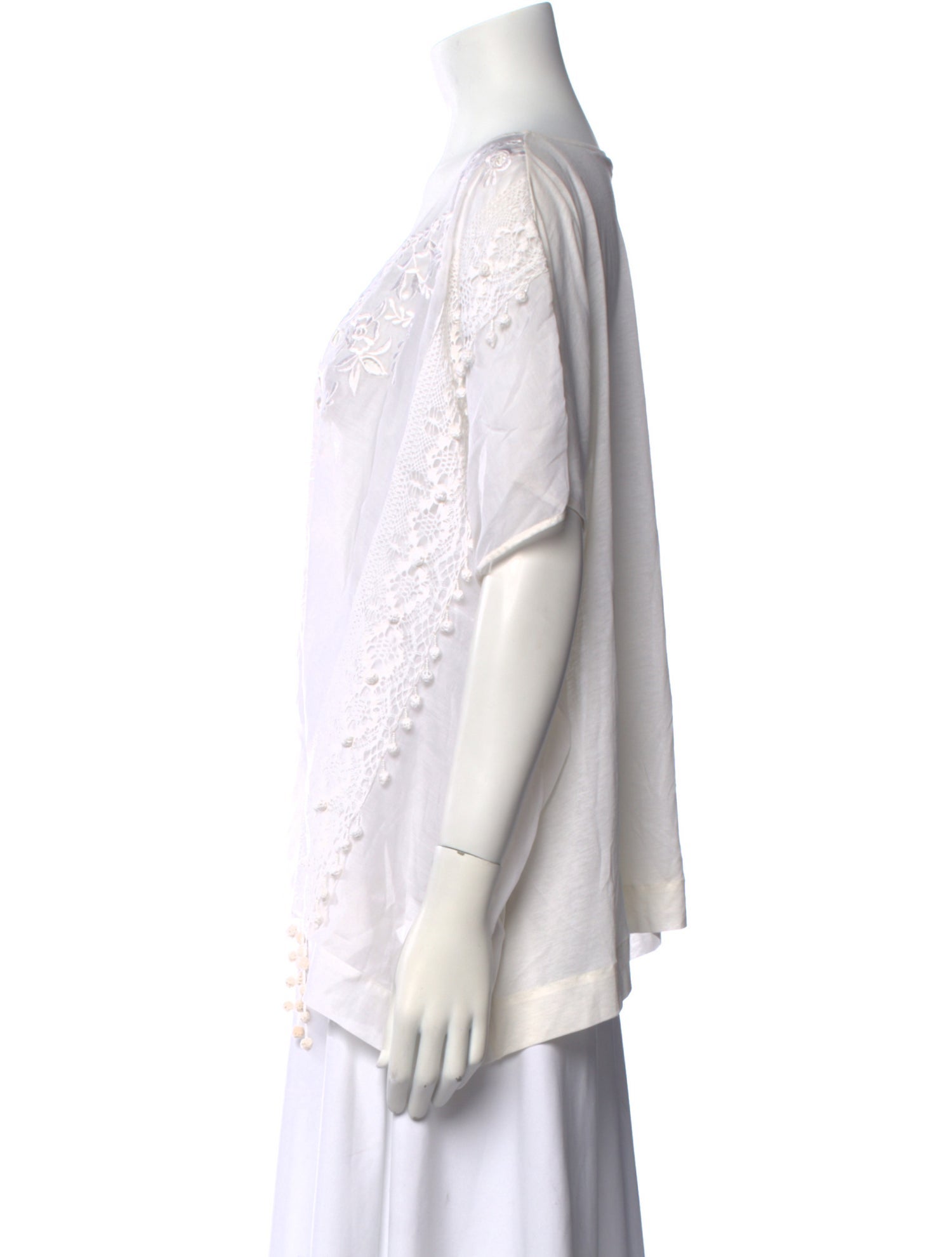 Emilio Pucci Scoop Neck Short Sleeve Blouse