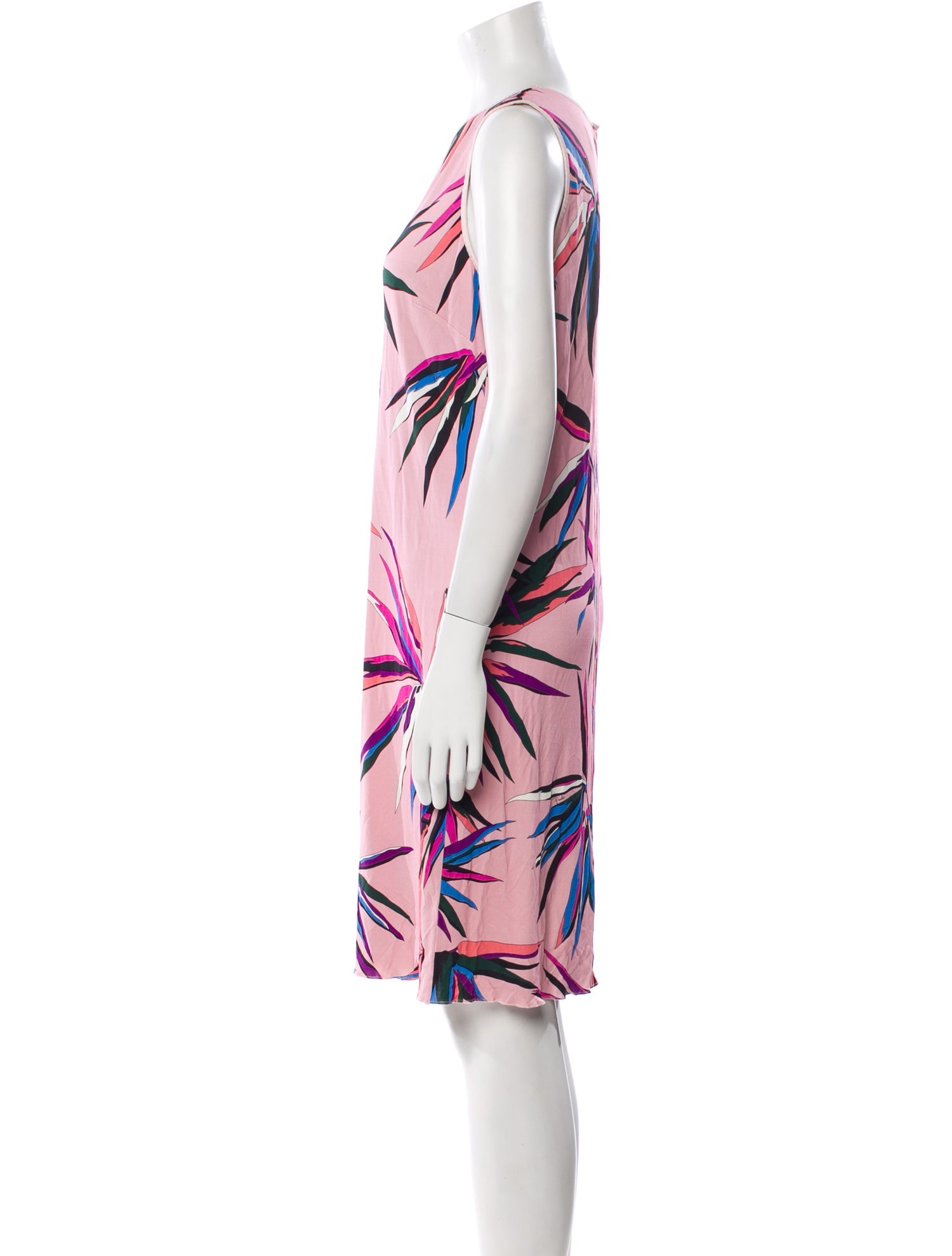 Emilio Pucci Floral Print Knee-Length Dress