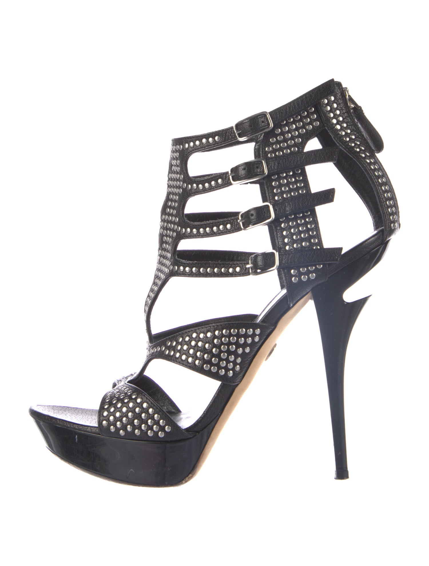 Emilio Pucci Leather Gladiator Sandals