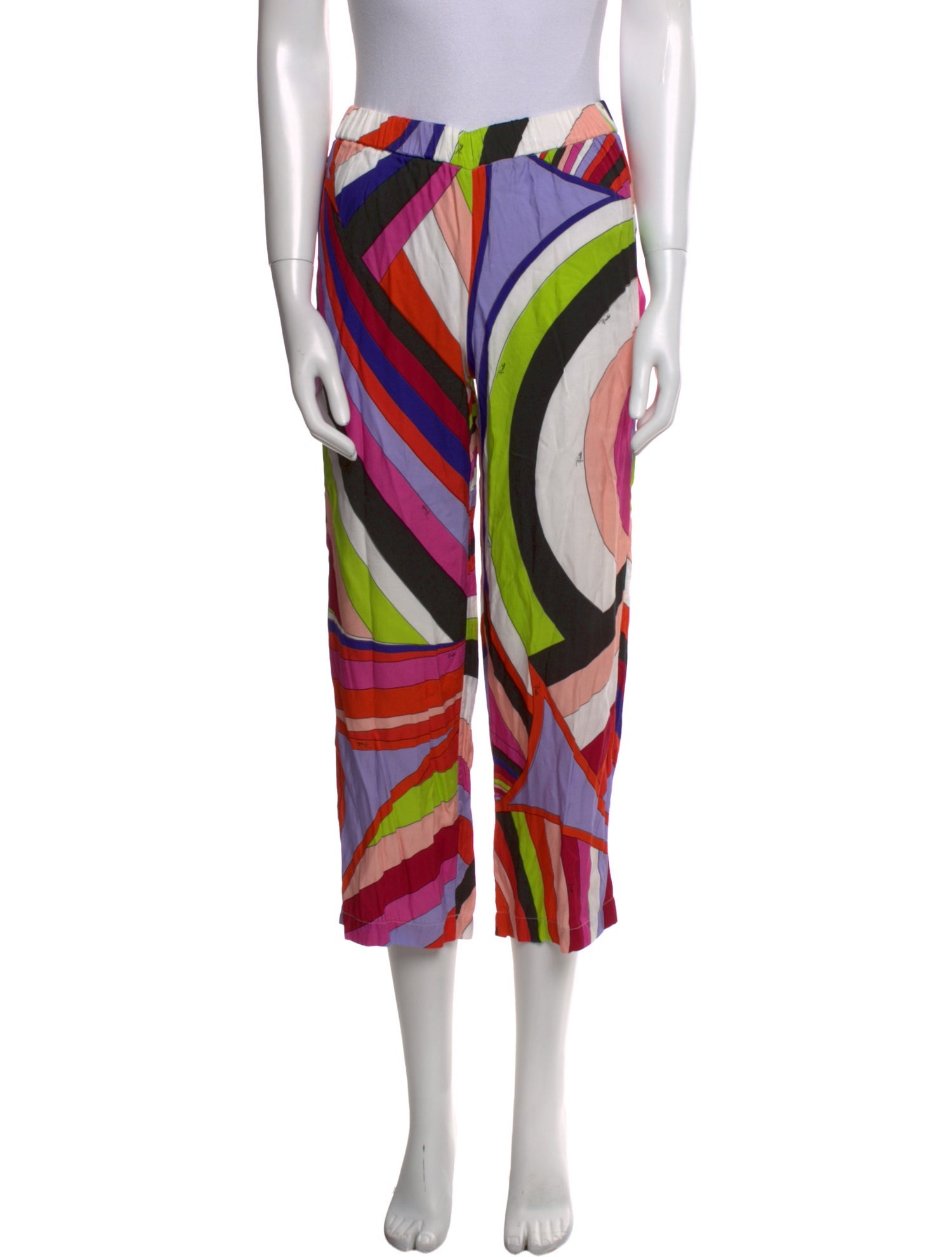 Emilio Pucci Printed Wide Leg Pants