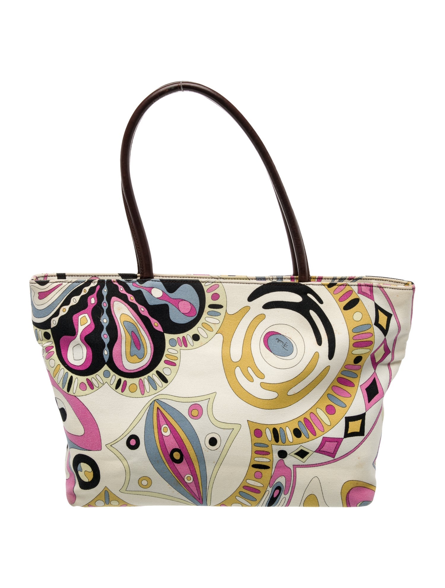 Emilio Pucci Canvas Shoulder Bag