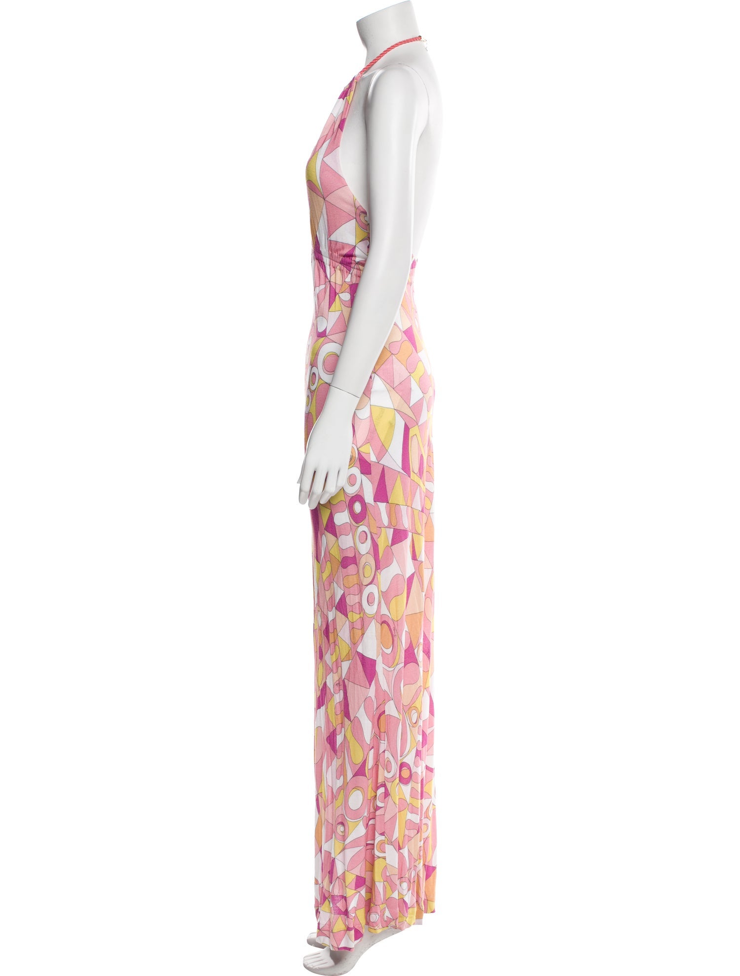 Emilio Pucci Floral Print Long Dress