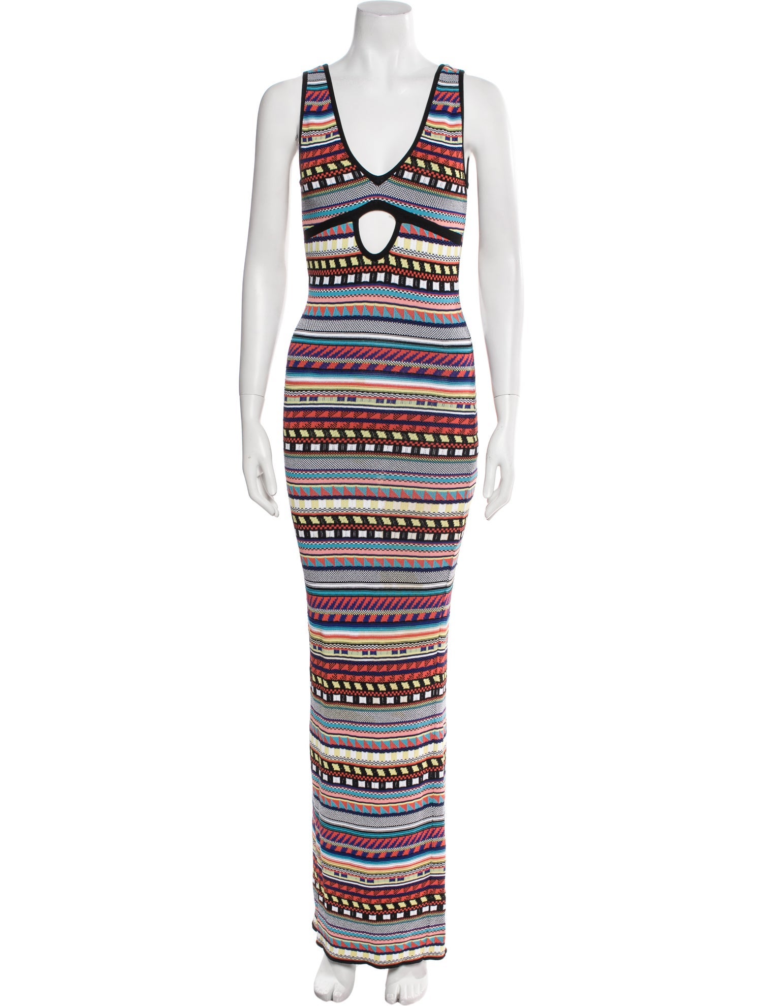 Emilio Pucci Striped Long Dress