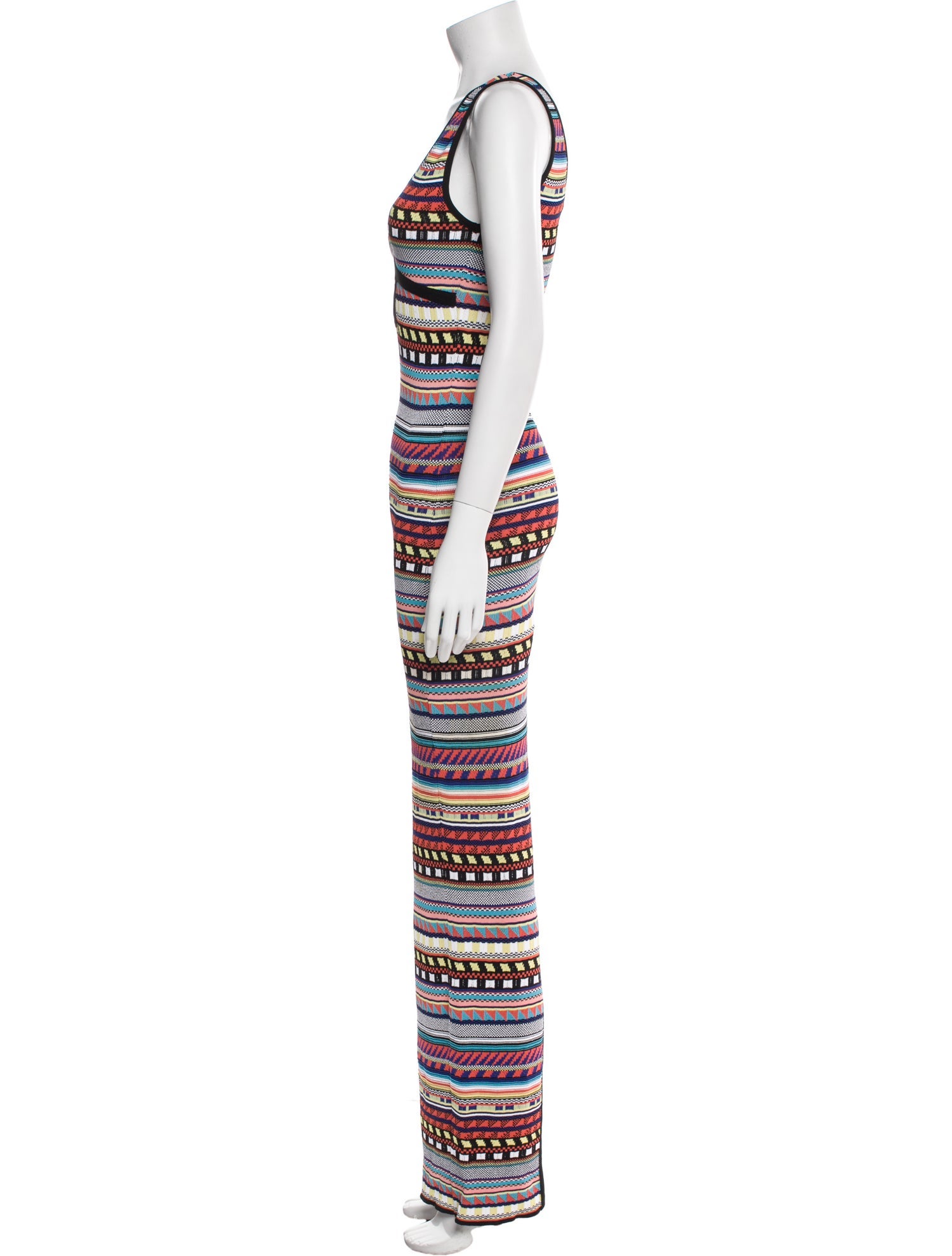 Emilio Pucci Striped Long Dress